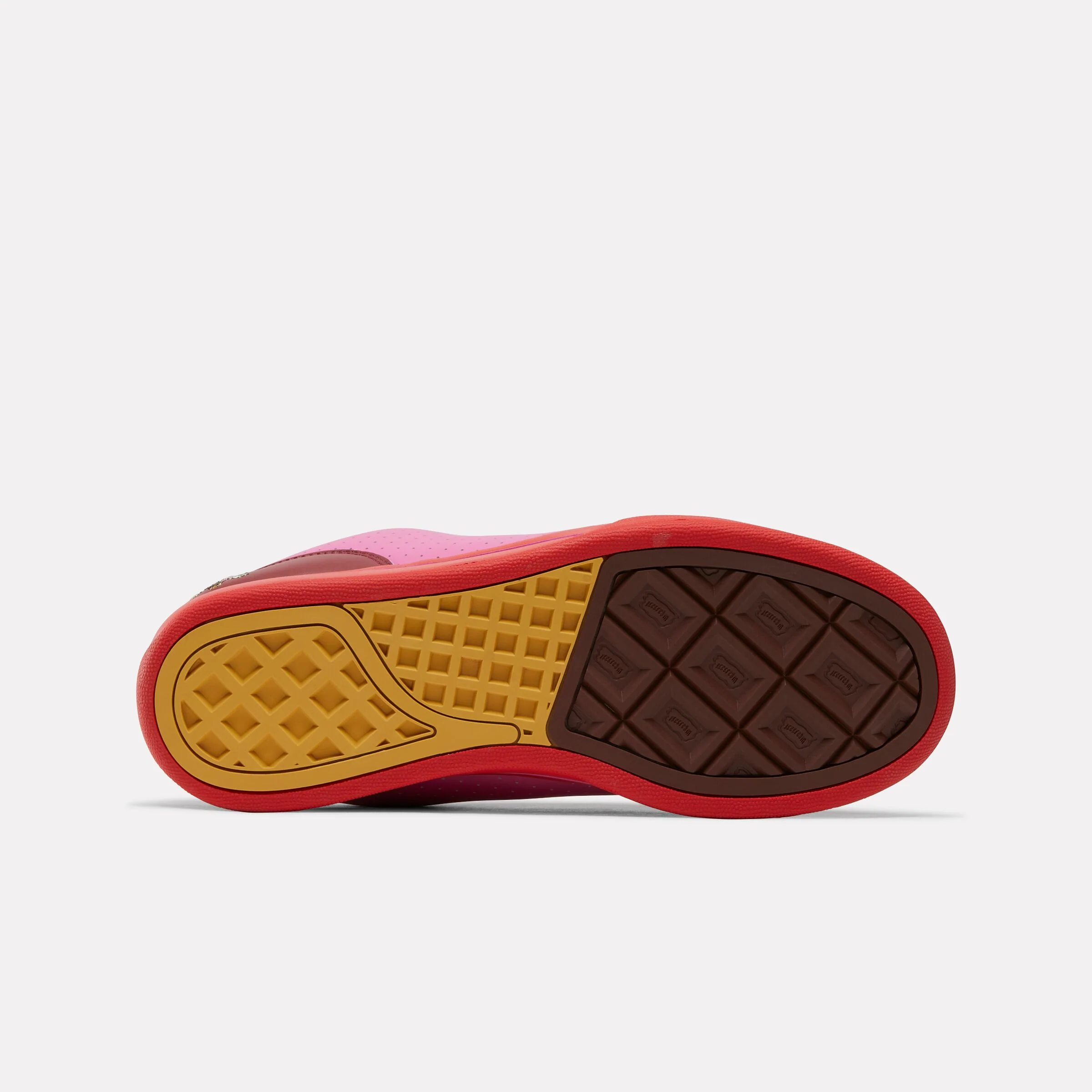 REEBOK FOOTWEAR UNISEX Reebok x BBC Board Flip Skate Shoes RED/YELLOW/PINK - Image 6