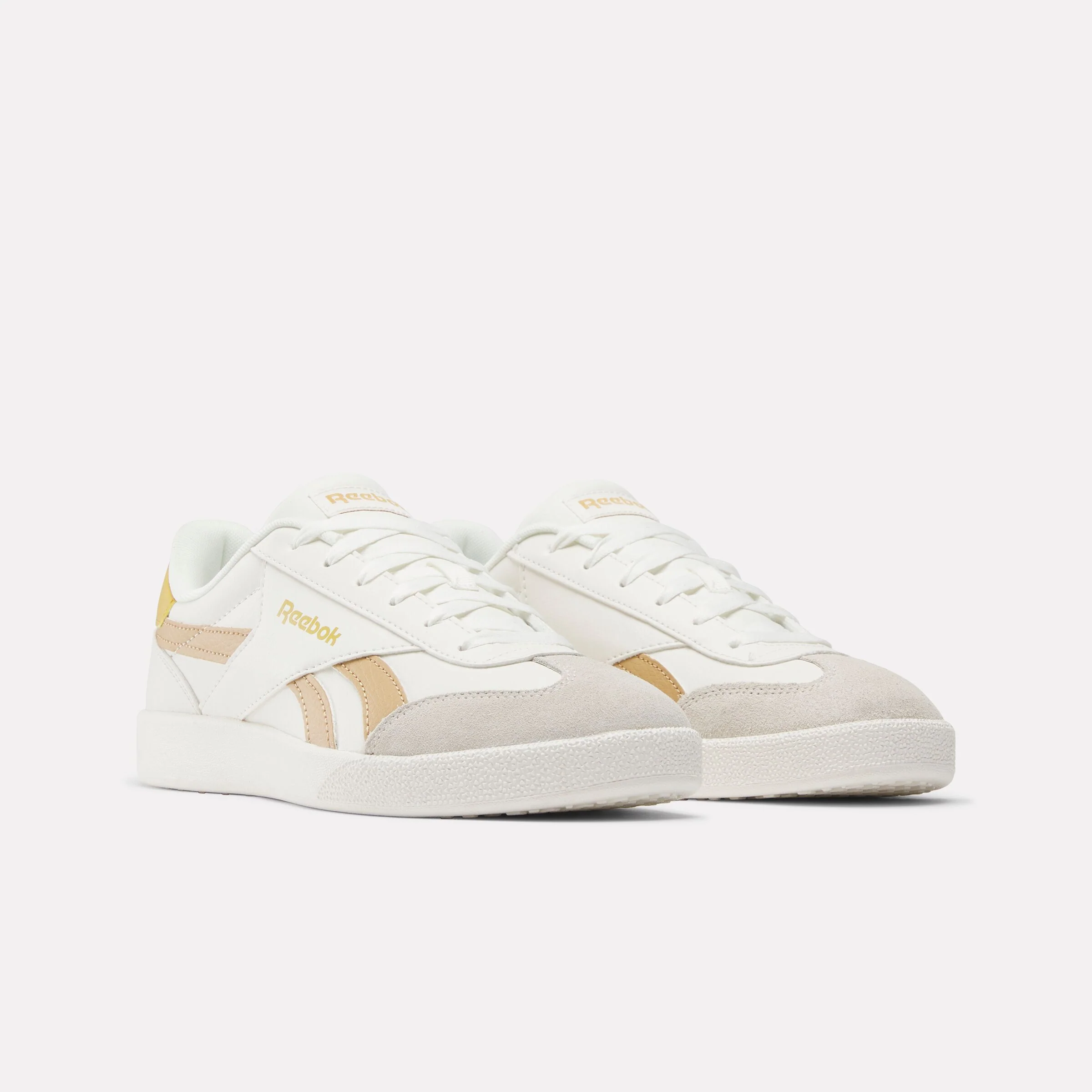 REEBOK FOOTWEAR UNISEX Smash Edge Shoes CHALK/CAMEL/GRITGOLD - Image 2