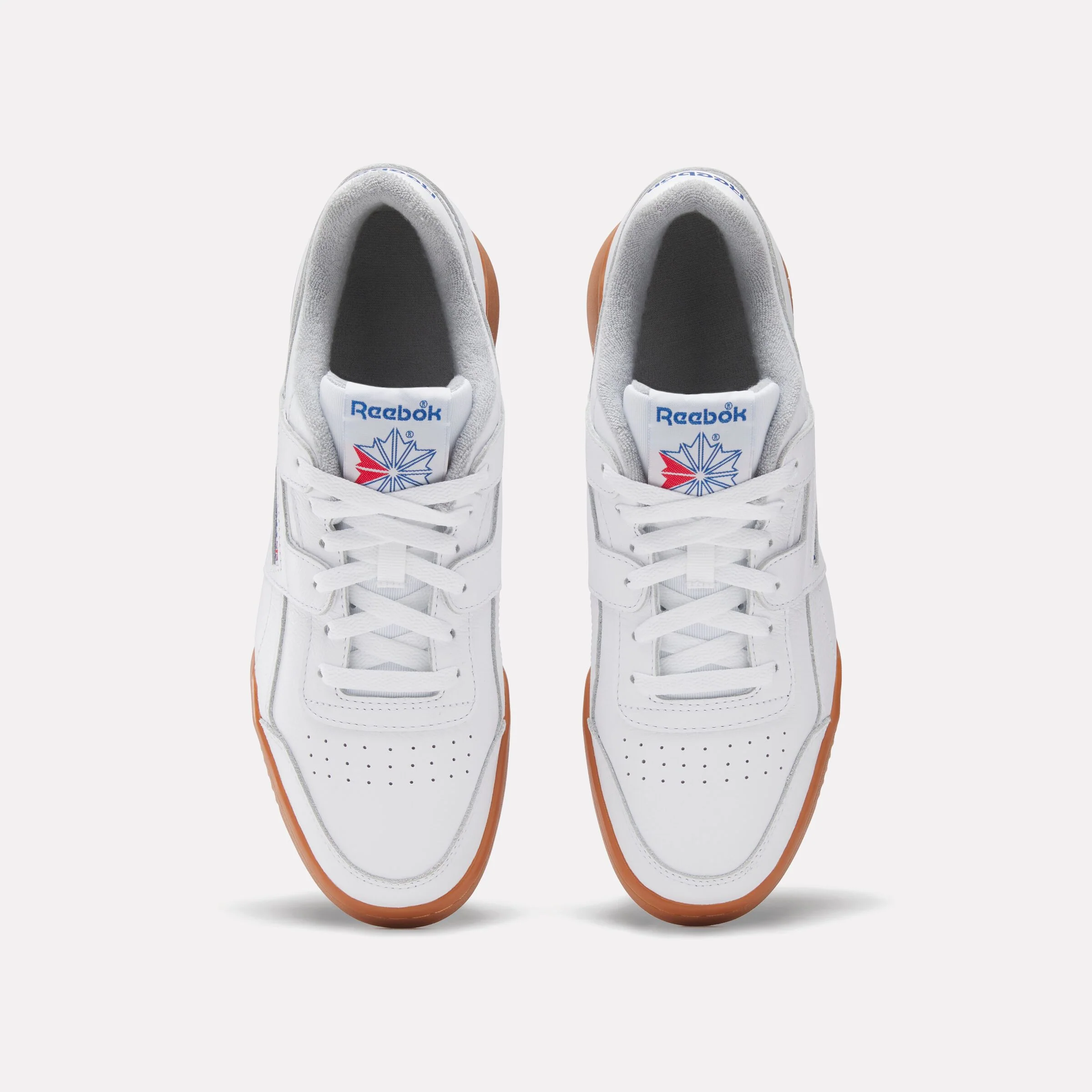 REEBOK FOOTWEAR UNISEX Workout Plus Shoes FTWRWHITE/VECTORBLUE/VECTORRED - Image 5