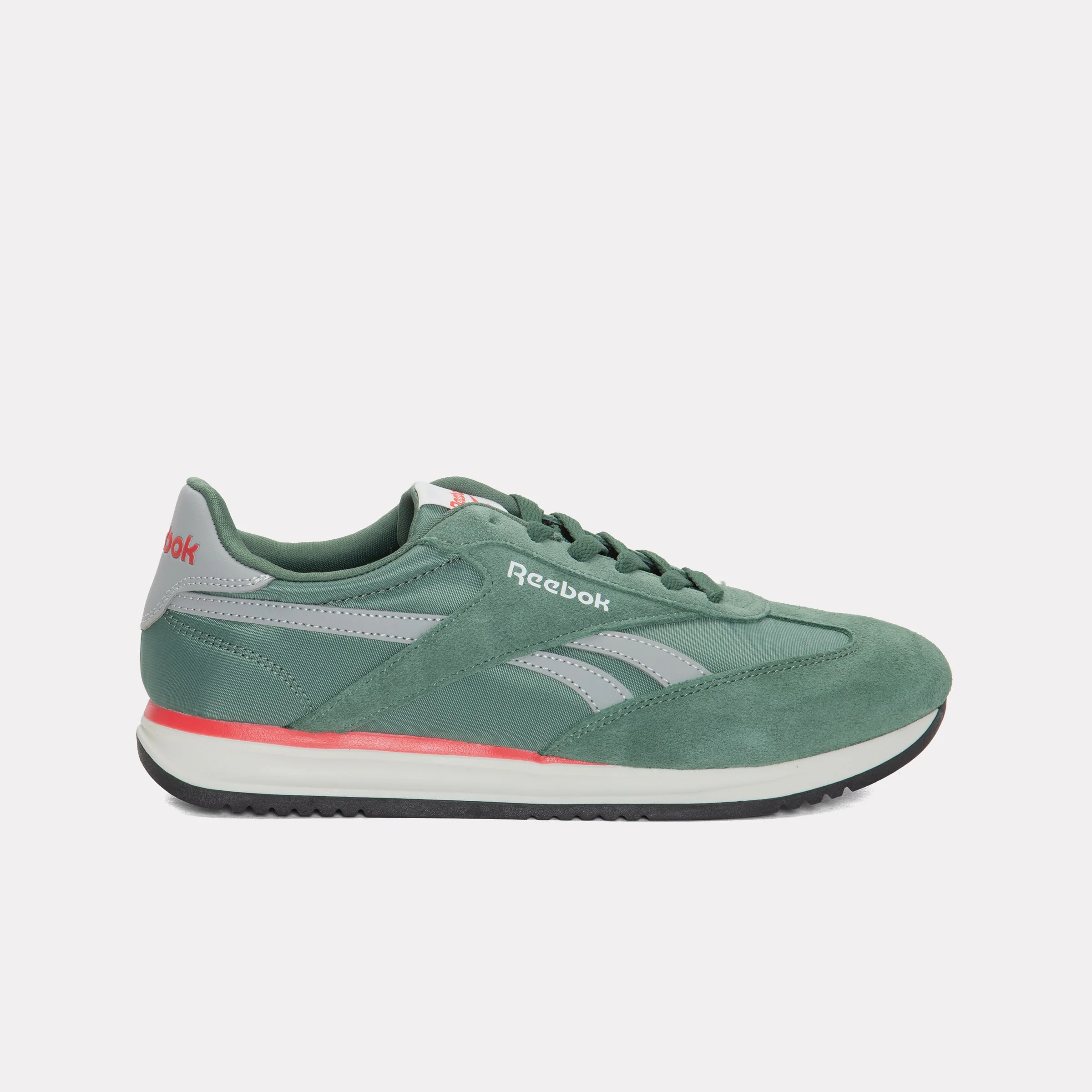 REEBOK FOOTWEAR UNISEX World 70 Shoes FIELD GREEN/GREY 2/SPORT RED/W