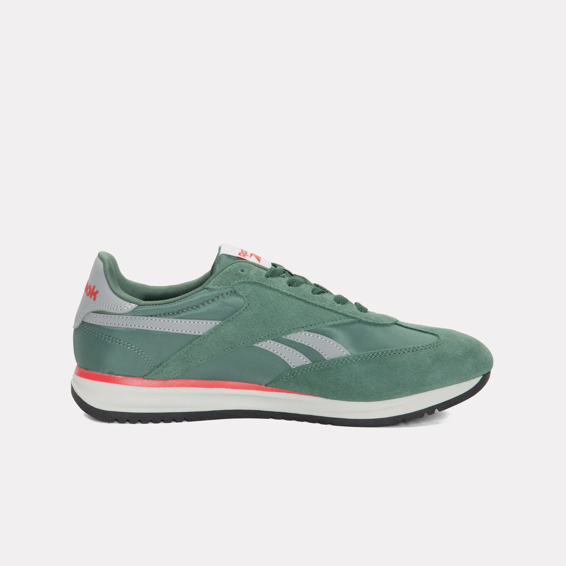 REEBOK FOOTWEAR UNISEX World 70 Shoes FIELD GREEN/GREY 2/SPORT RED/W - Image 9