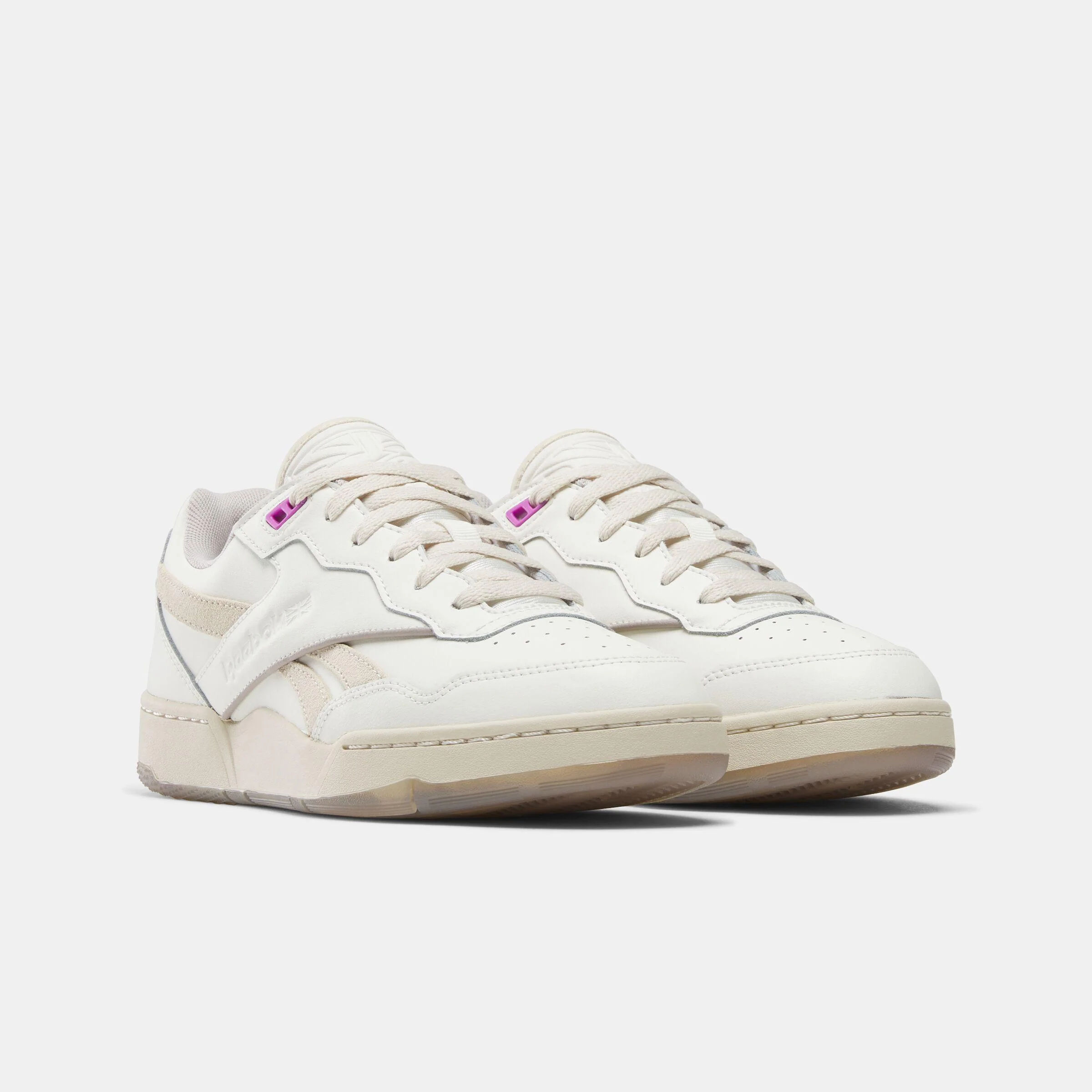 Reebok Footwear Women BB 4000 II Retro Basketball Shoes CHALK/SAND/HAZY GREY - Image 2