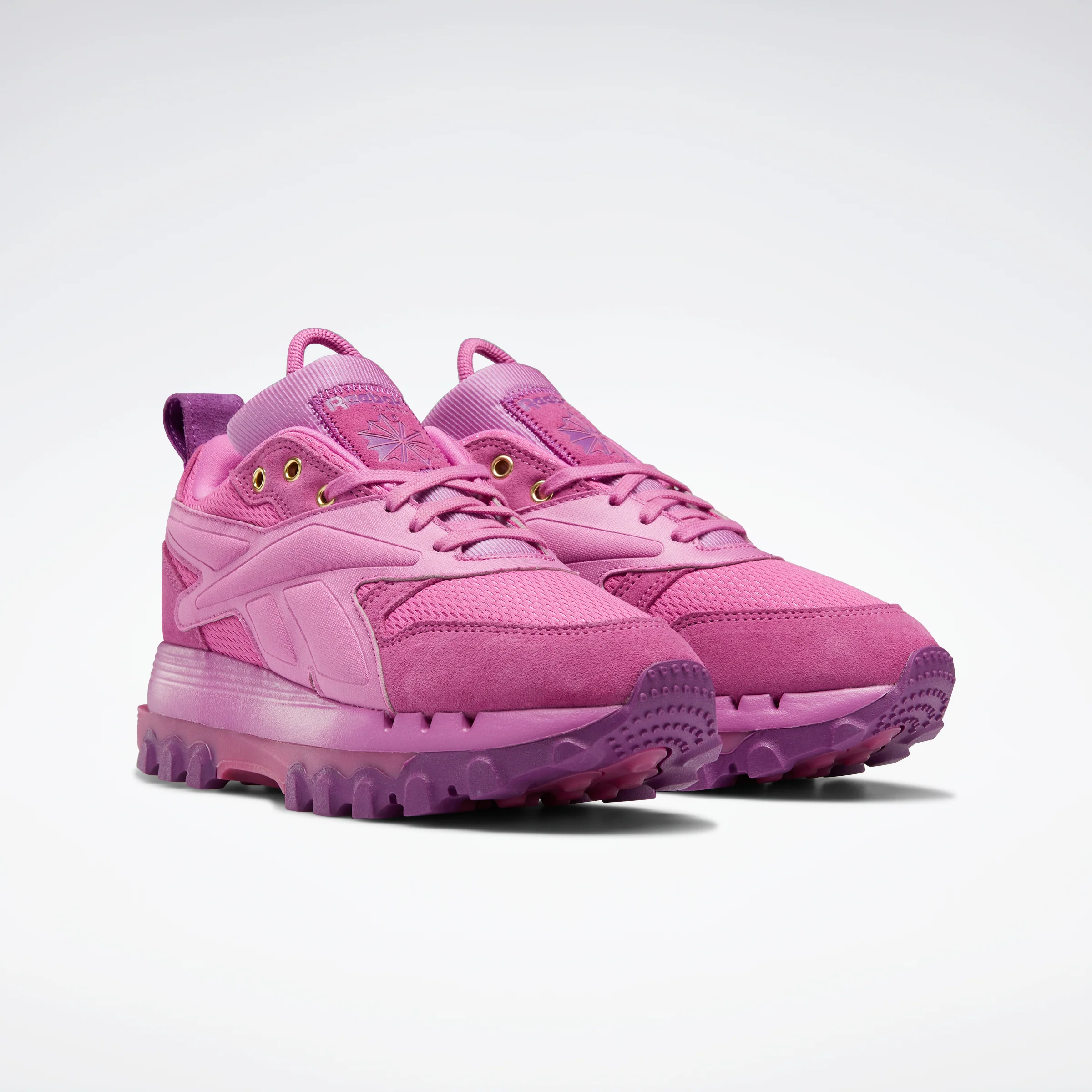 Reebok Footwear Women Cardi B Classic Leather V2 Shoes Ultrab/Auberg/Magold - Image 3