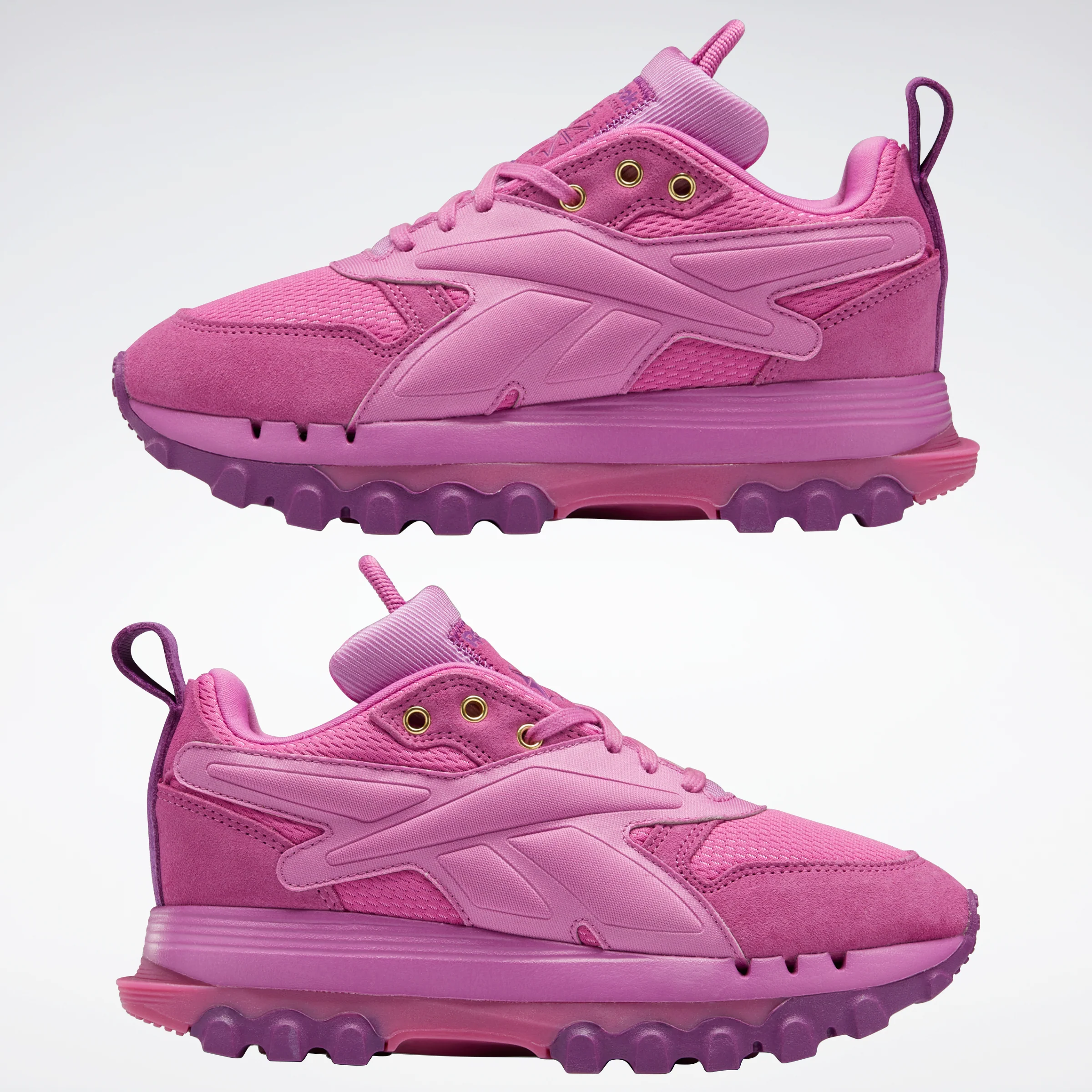 Reebok Footwear Women Cardi B Classic Leather V2 Shoes Ultrab/Auberg/Magold - Image 9