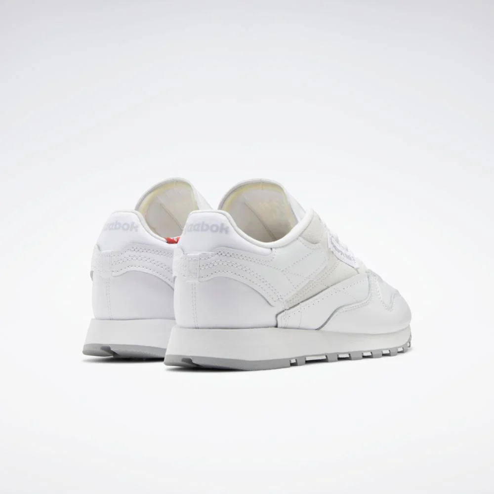 Reebok Footwear Women CLASSIC LEATHER FTWR WHT/PURE GREY 4/RHODONITE - Image 4