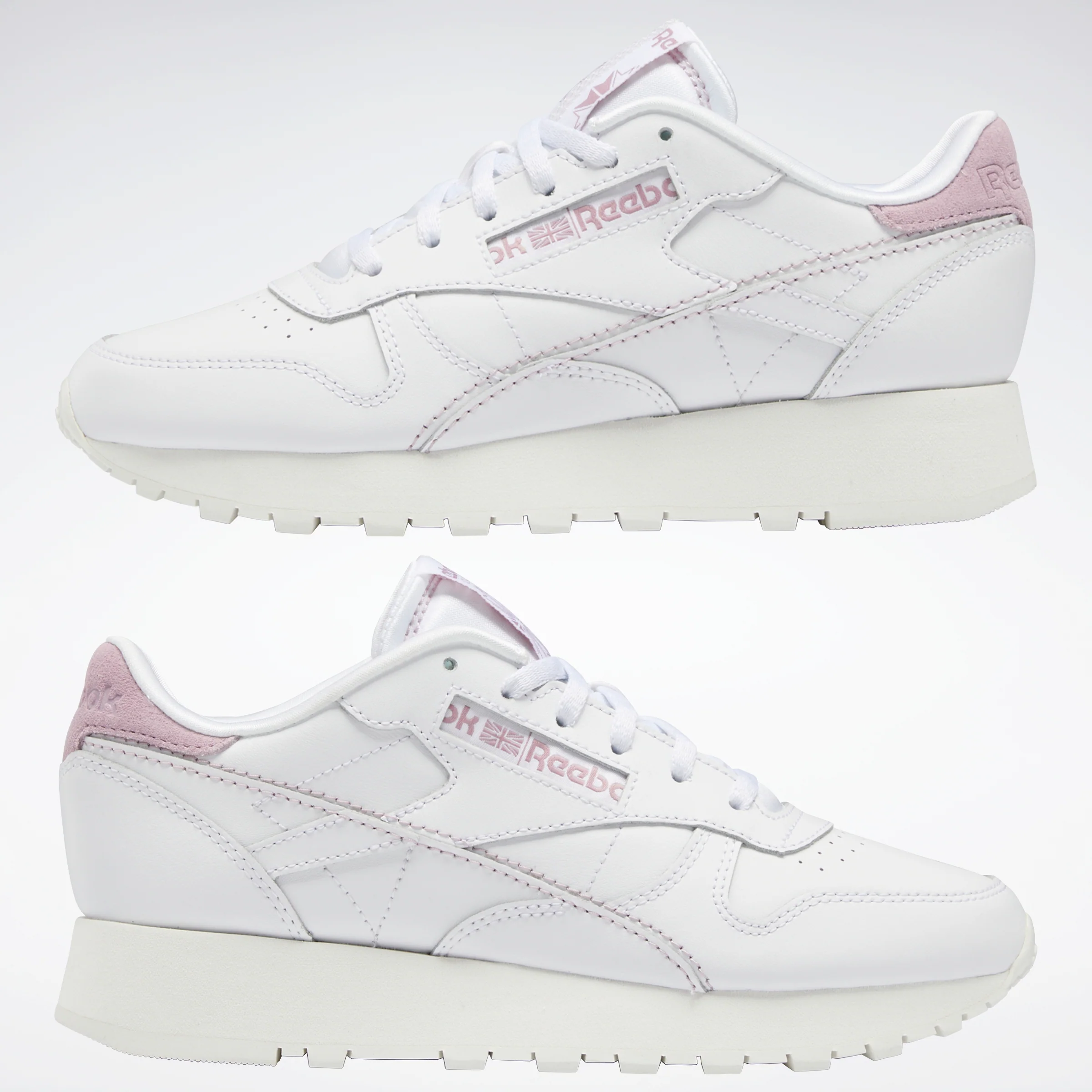 Reebok Footwear Women Classic Leather Make It Yours Shoes Ftwwht/Chalk/Inflil - Image 9