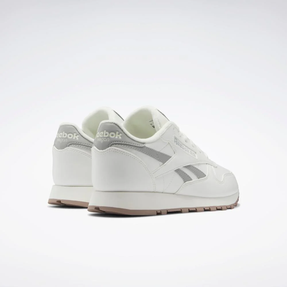 Reebok Footwear Women CLASSIC LEATHER SHOES CHALK/PUGRY3/TAUPE - Image 3