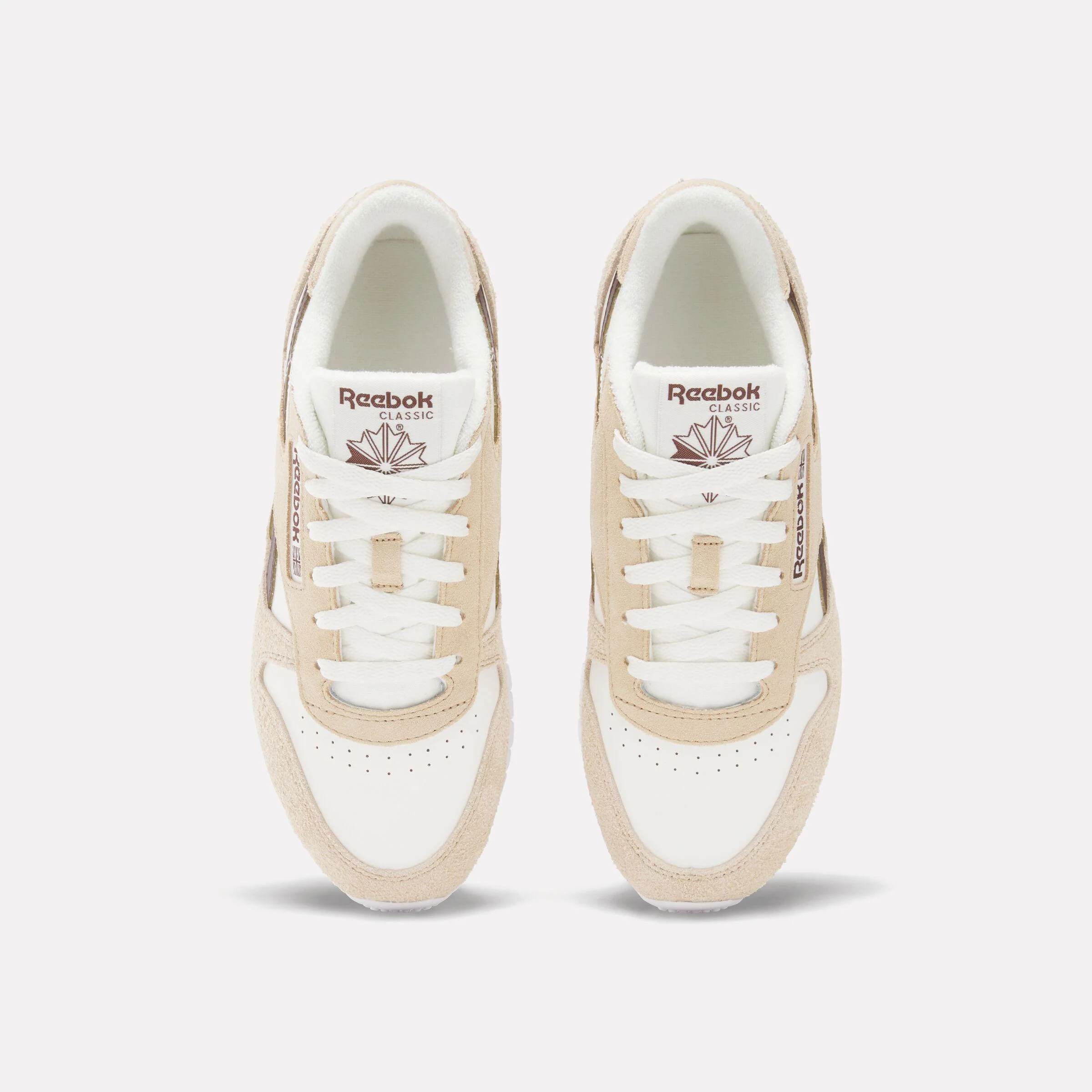 Reebok Footwear Women Classic Leather Shoes CHALK/TAN/UNEARTHED BROWN - Image 5