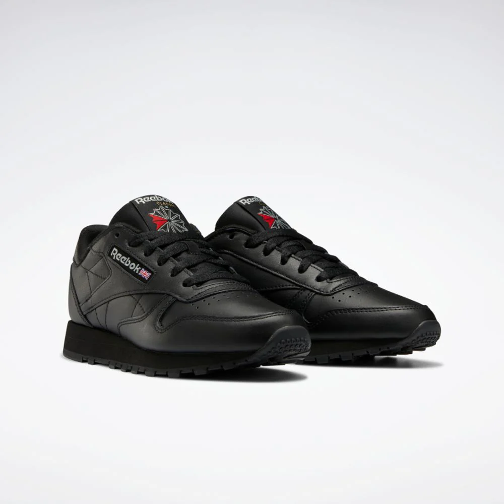 Reebok Footwear Women Classic Leather Shoes CORE BLK/CORE BLK/PURE GREY 5 - Image 3