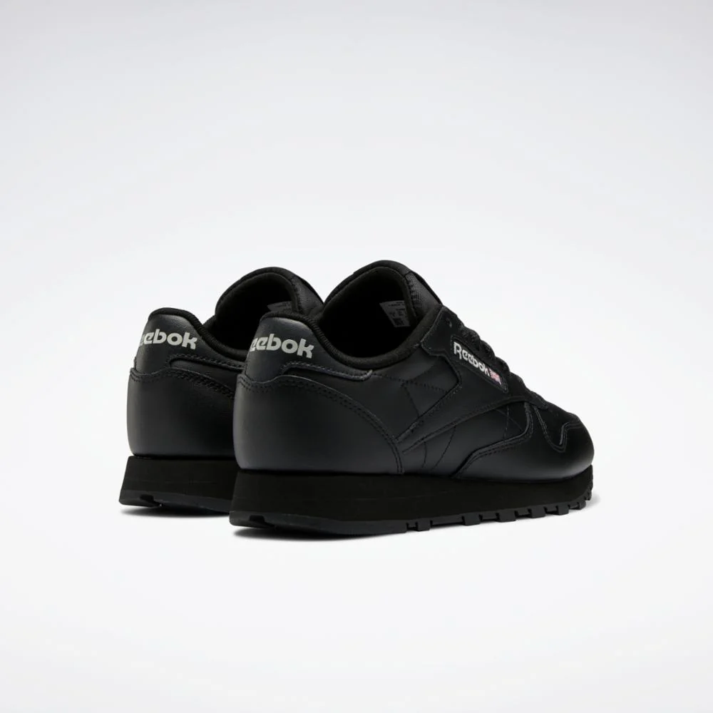 Reebok Footwear Women Classic Leather Shoes CORE BLK/CORE BLK/PURE GREY 5 - Image 4