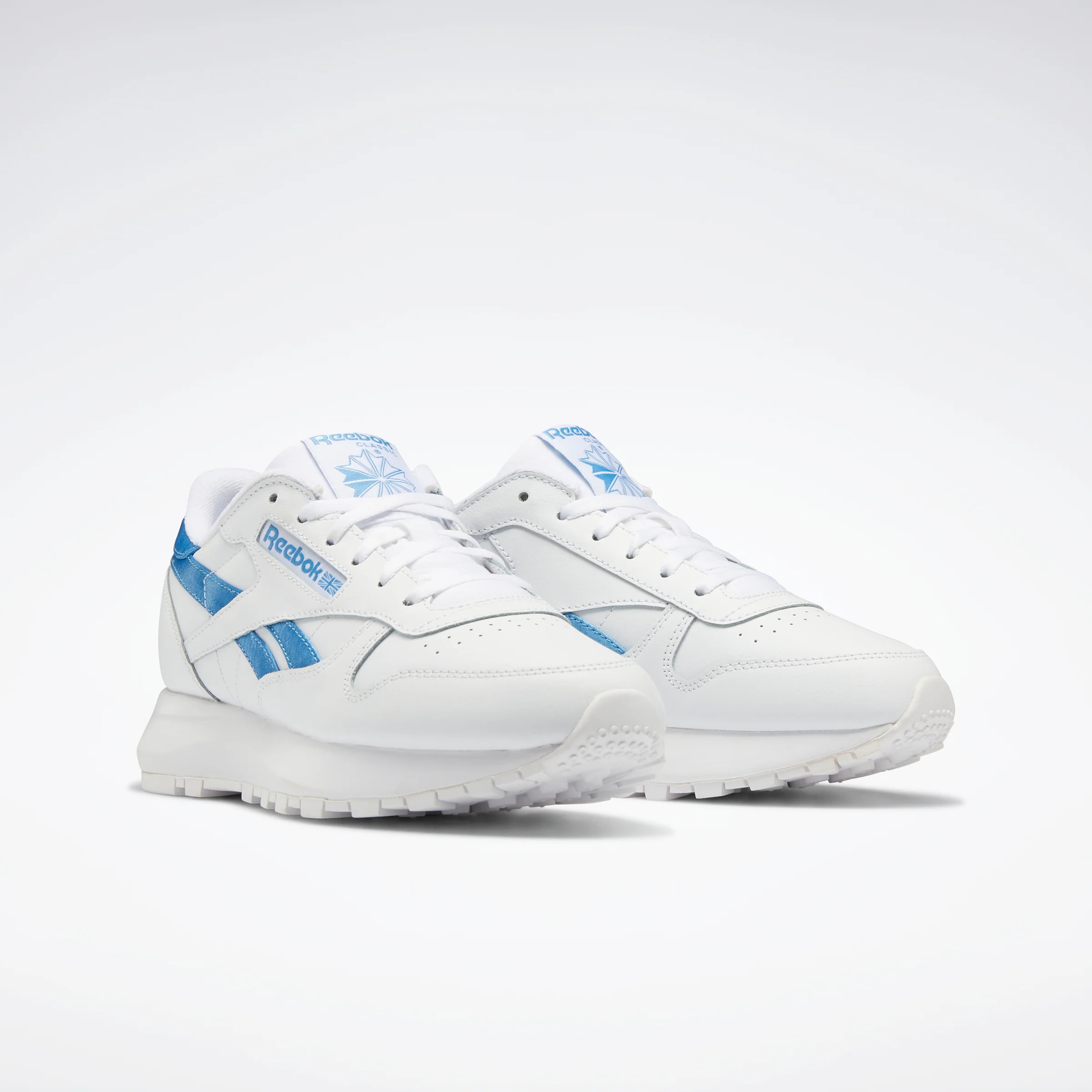 Reebok Footwear Women Classic Leather Sp Shoes Ftwwht/Ftwwht/Essblu - Image 3