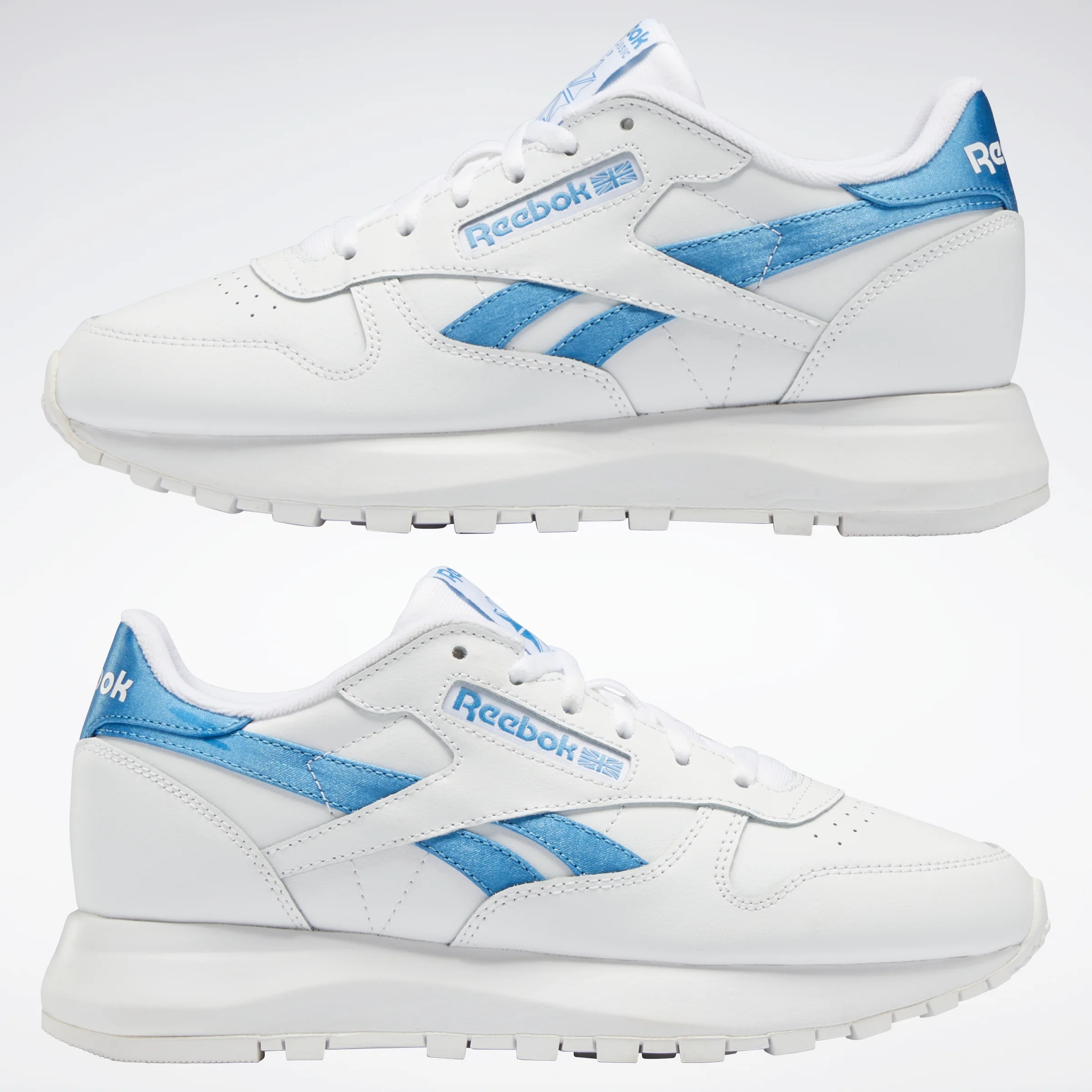 Reebok Footwear Women Classic Leather Sp Shoes Ftwwht/Ftwwht/Essblu - Image 9