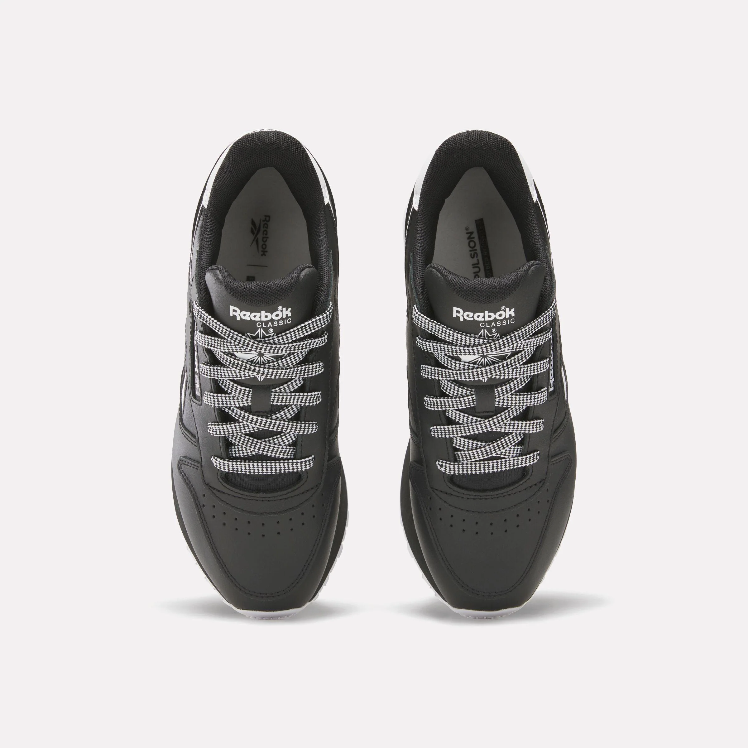 Reebok Footwear Women Classic Leather Triple Lift Shoes BLACK/BLACK/WHITE - Image 5