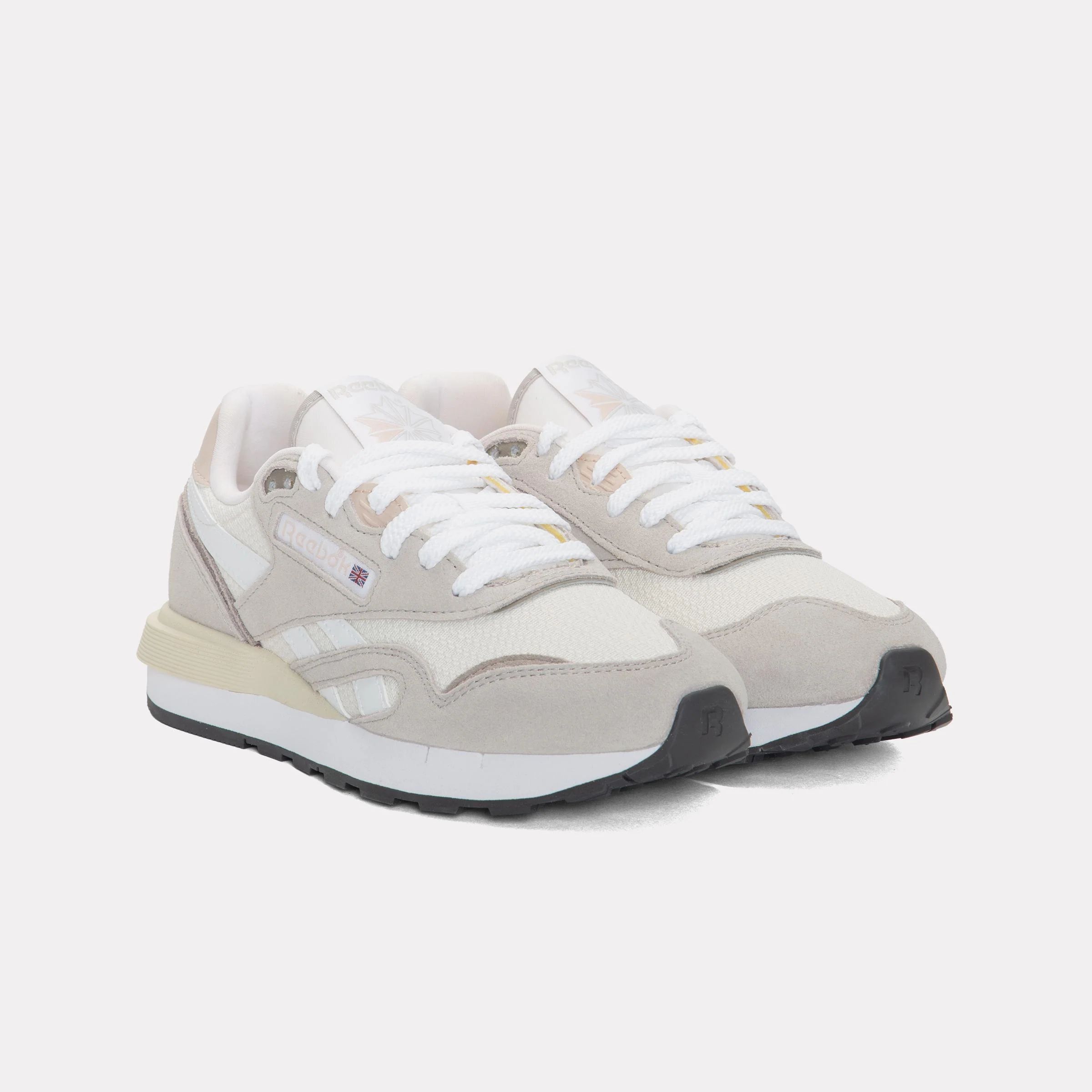 Reebok Footwear Women Classic Nylon 89 Shoes MOONSTONE/GRITTY GREY/WHITE - Image 3