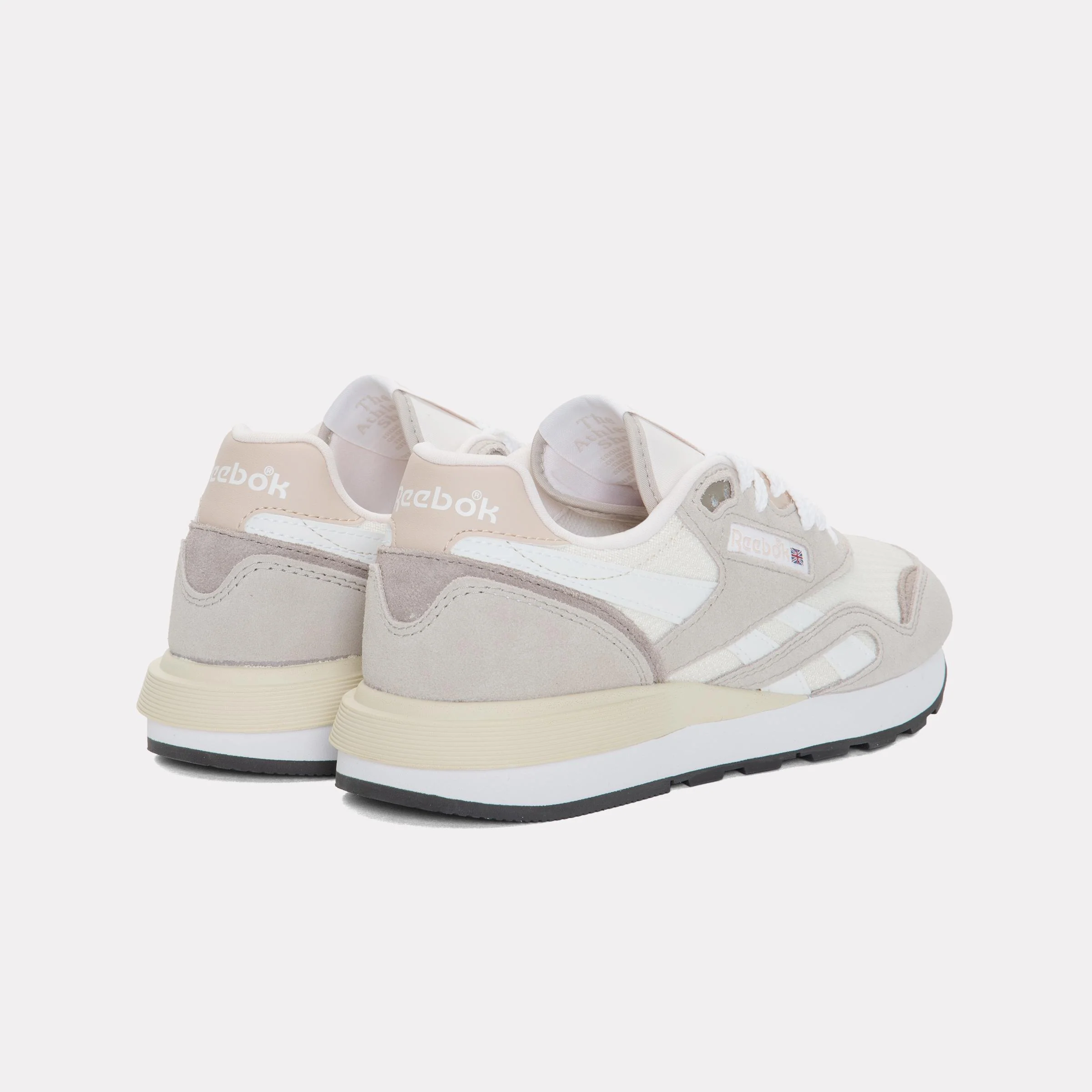 Reebok Footwear Women Classic Nylon 89 Shoes MOONSTONE/GRITTY GREY/WHITE - Image 4