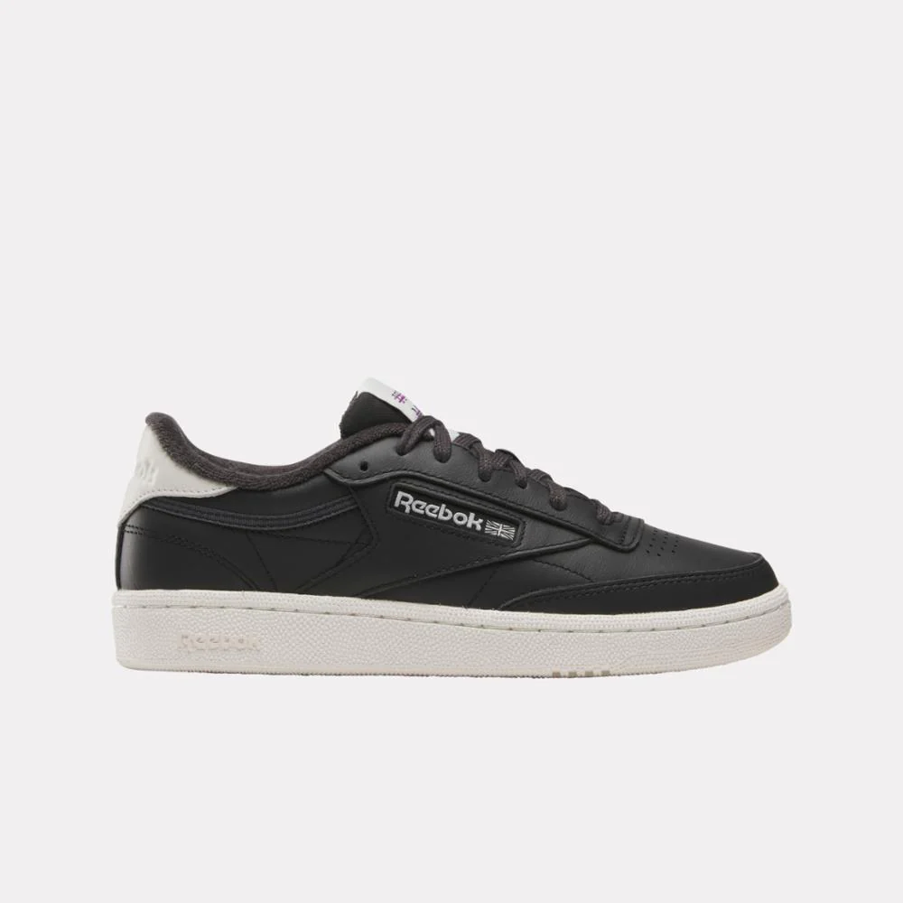 Reebok Footwear Women Club C 85 Shoes BLACK/CHALK/PURPLERAVE
