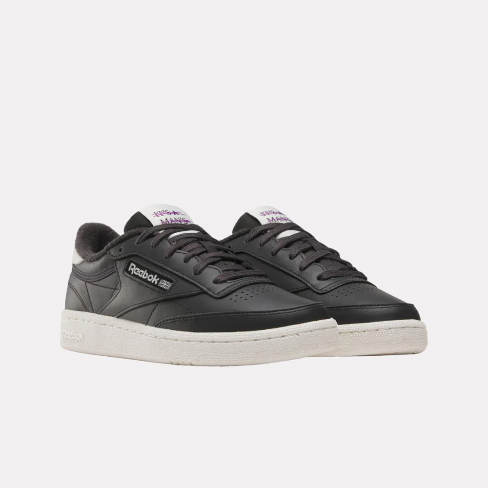 Reebok Footwear Women Club C 85 Shoes BLACK/CHALK/PURPLERAVE - Image 2