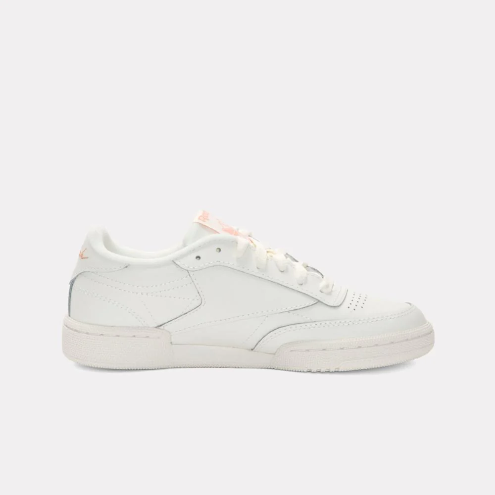 Reebok Footwear Women Club C 85 Shoes CHALK/ORANGE/PINK - Image 2
