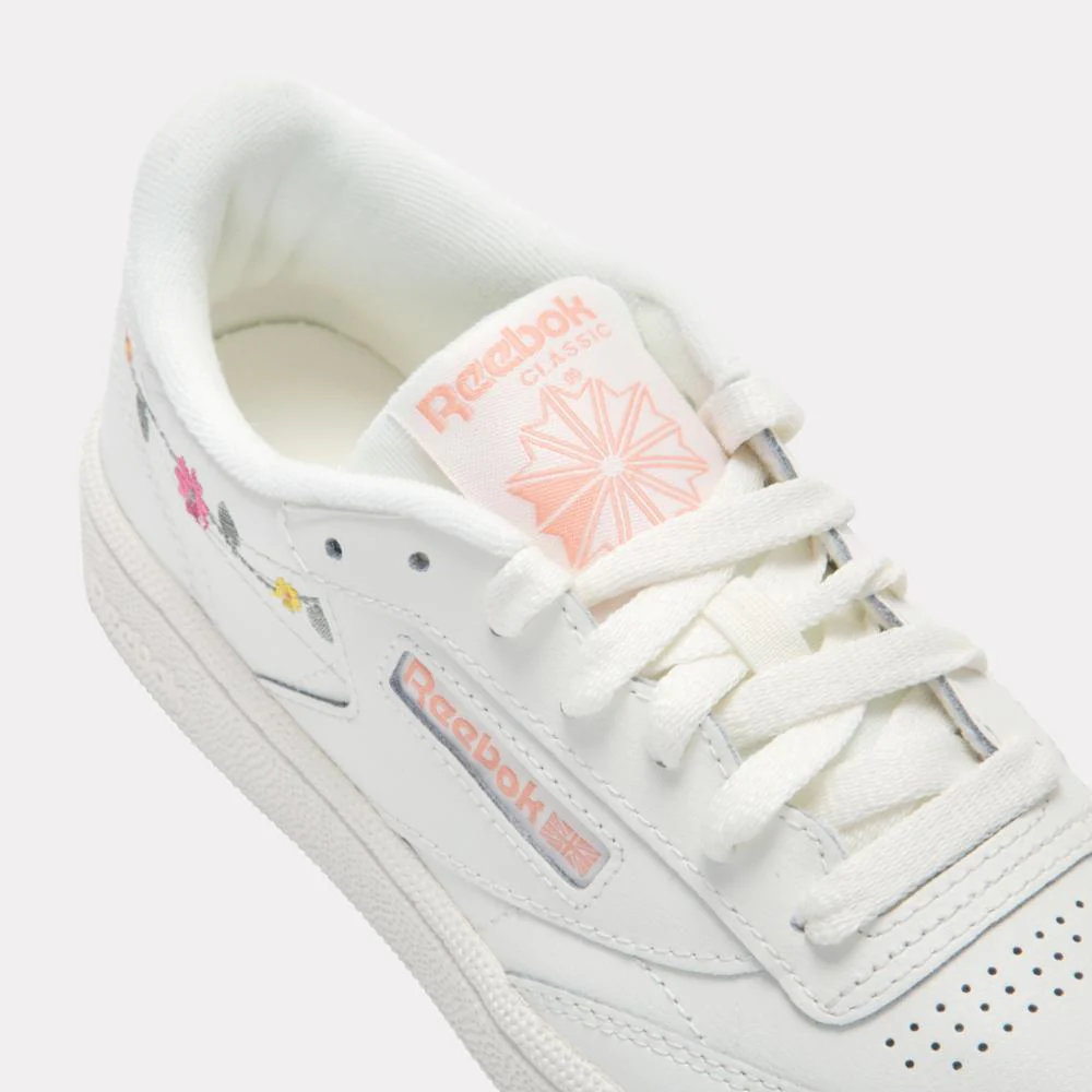 Reebok Footwear Women Club C 85 Shoes CHALK/ORANGE/PINK - Image 6