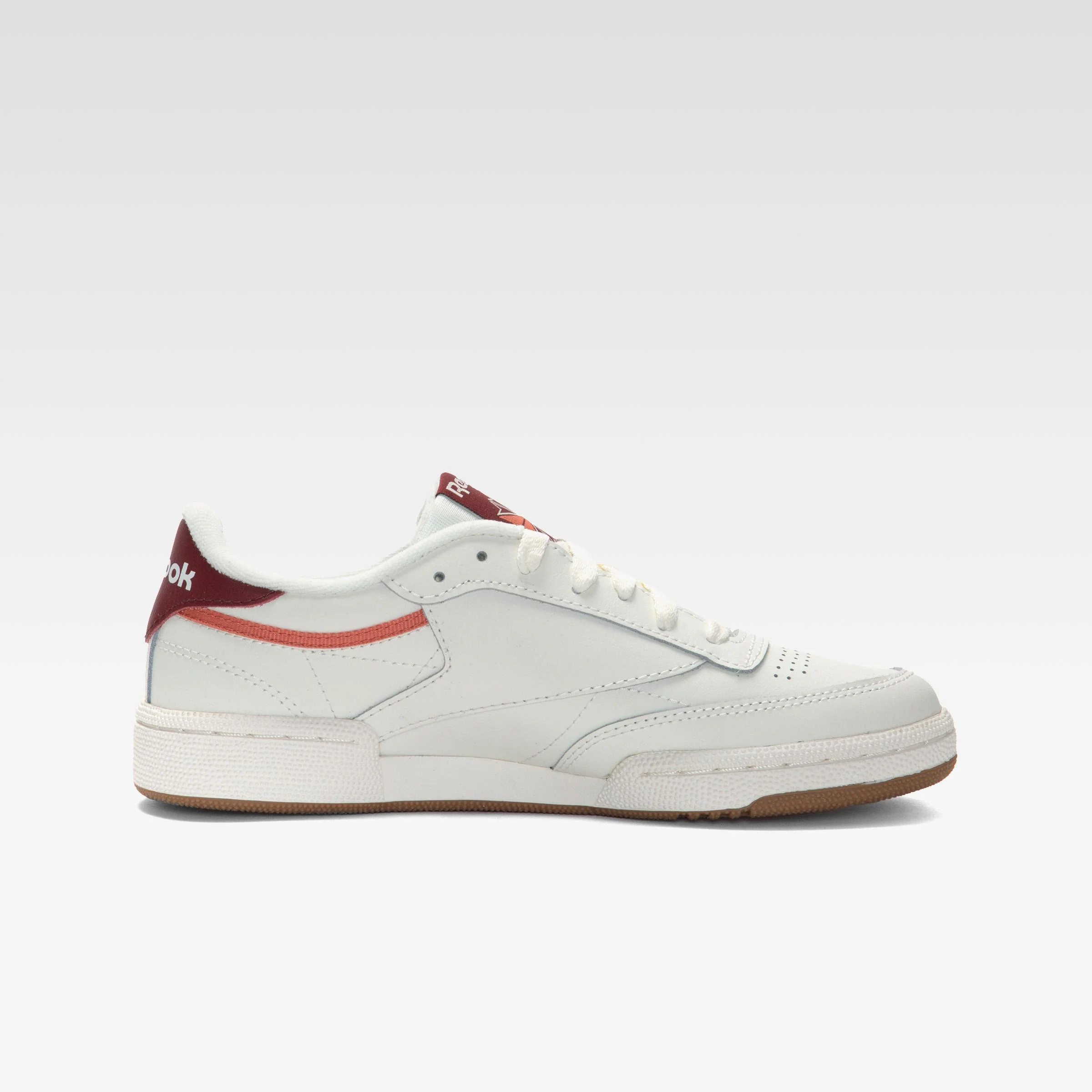 Reebok Footwear Women Club C 85 Shoes CHALK/RICHMAROON/SPRCHRDGCORAL - Image 3