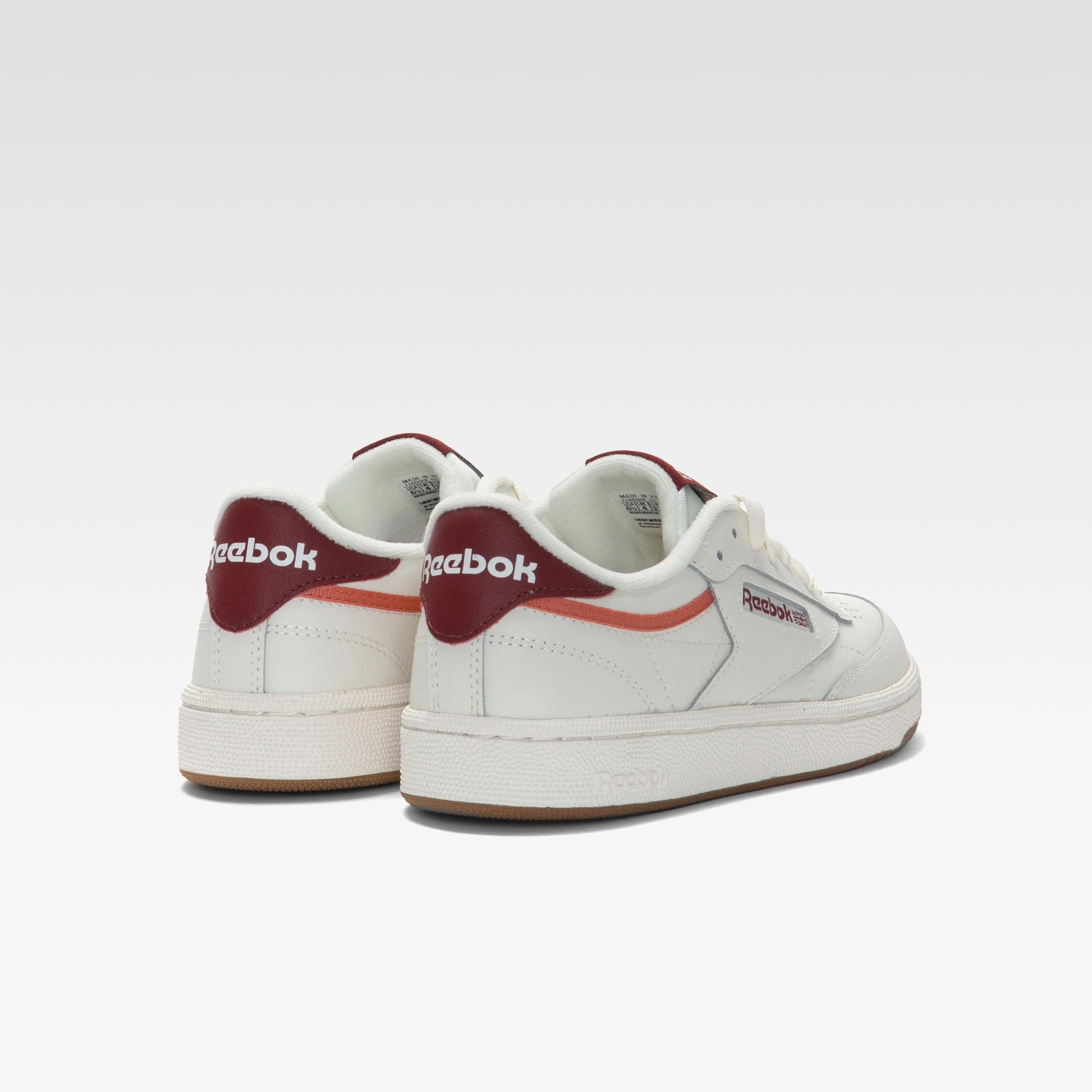 Reebok Footwear Women Club C 85 Shoes CHALK/RICHMAROON/SPRCHRDGCORAL - Image 4
