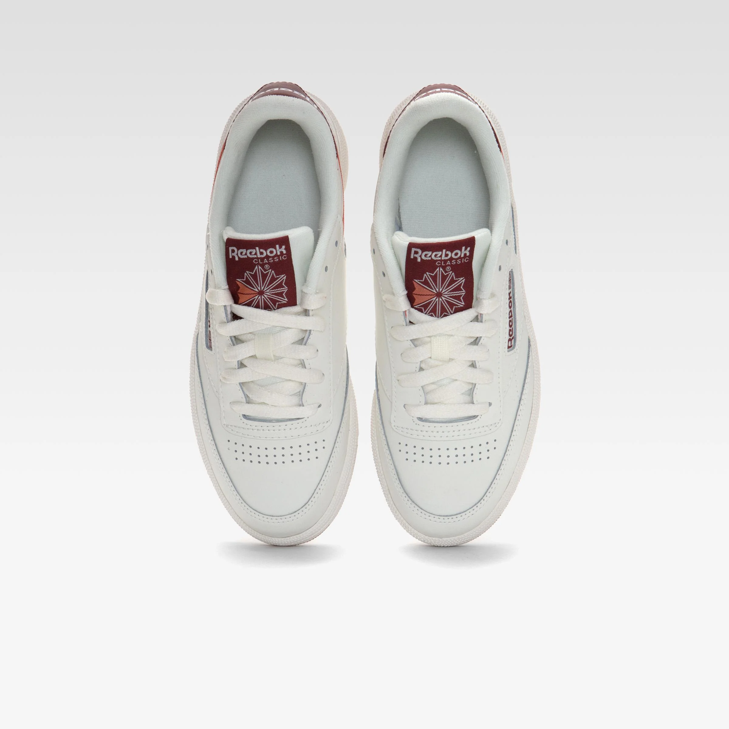 Reebok Footwear Women Club C 85 Shoes CHALK/RICHMAROON/SPRCHRDGCORAL - Image 6