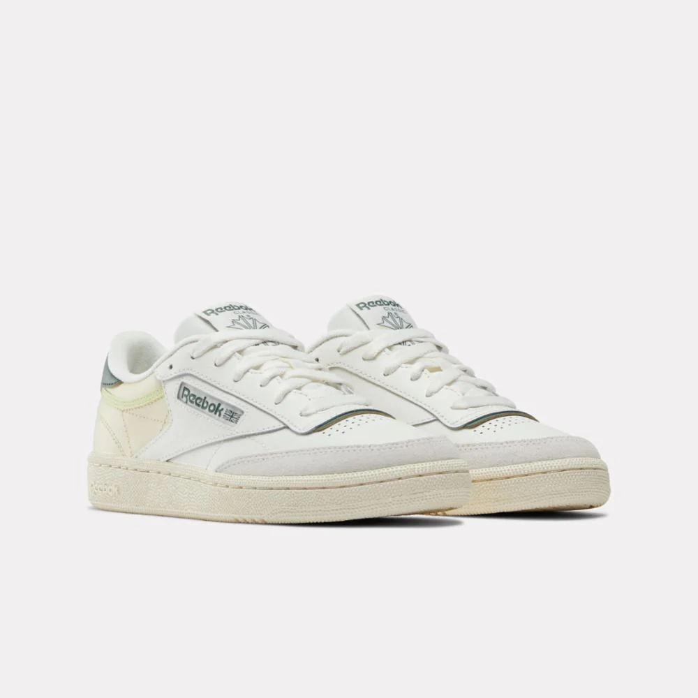 Reebok Footwear Women Club C 85 Shoes CHALK/VINTAGECHALK/ESCAPEGREEN - Image 2