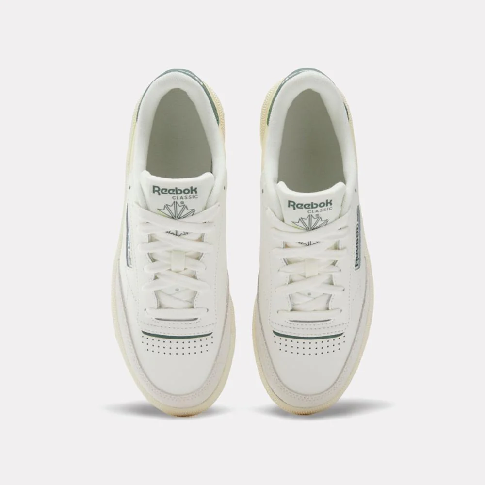 Reebok Footwear Women Club C 85 Shoes CHALK/VINTAGECHALK/ESCAPEGREEN - Image 5