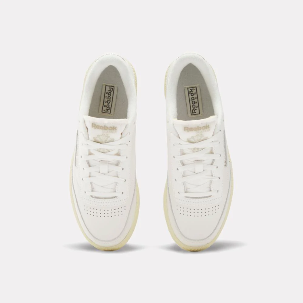 Reebok Footwear Women Club C 85 Shoes CHALK/WEATHEREDWHITE/MOON - Image 5