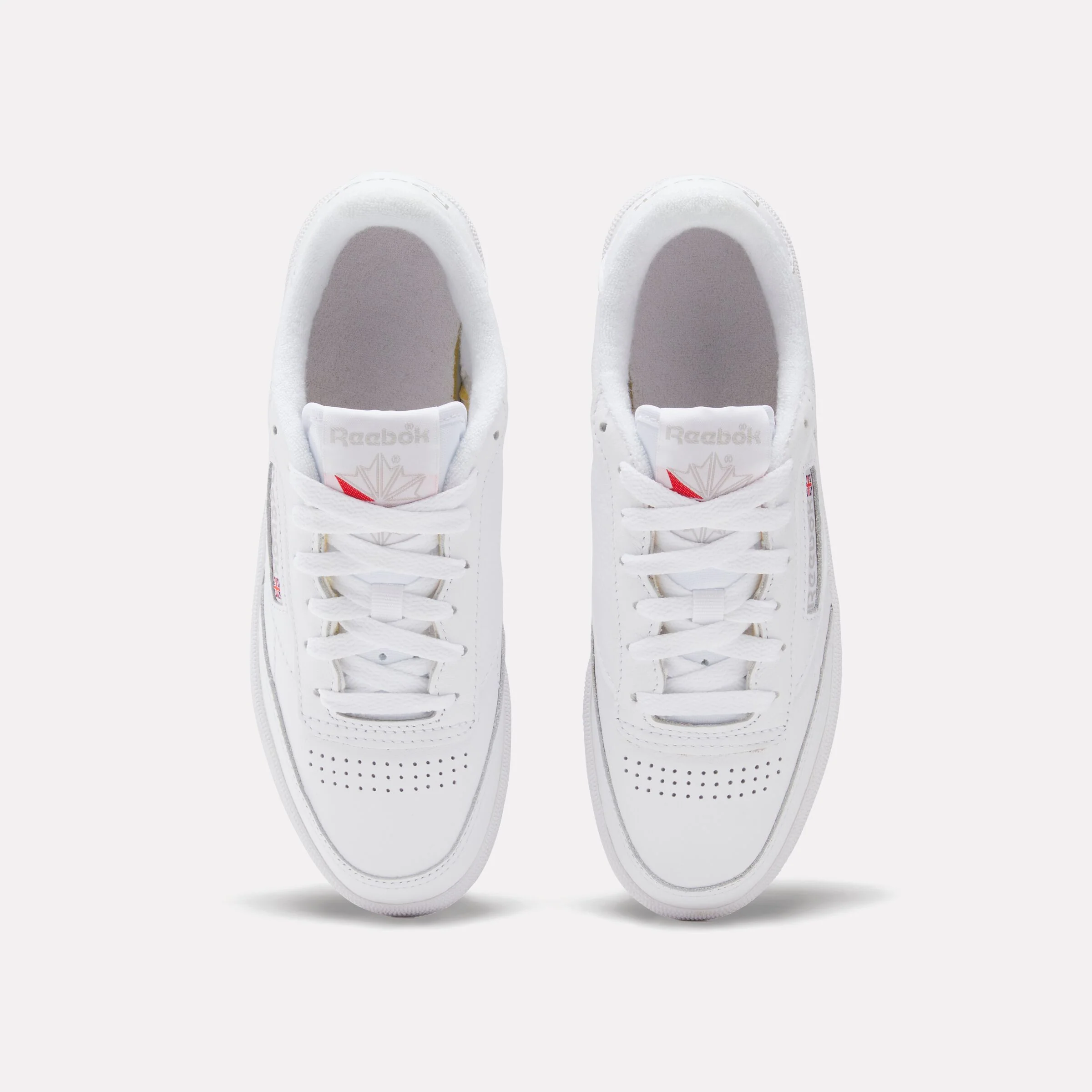 REEBOK FOOTWEAR WOMEN Club C 85 Shoes WHT/LIGHT GRY - Image 3