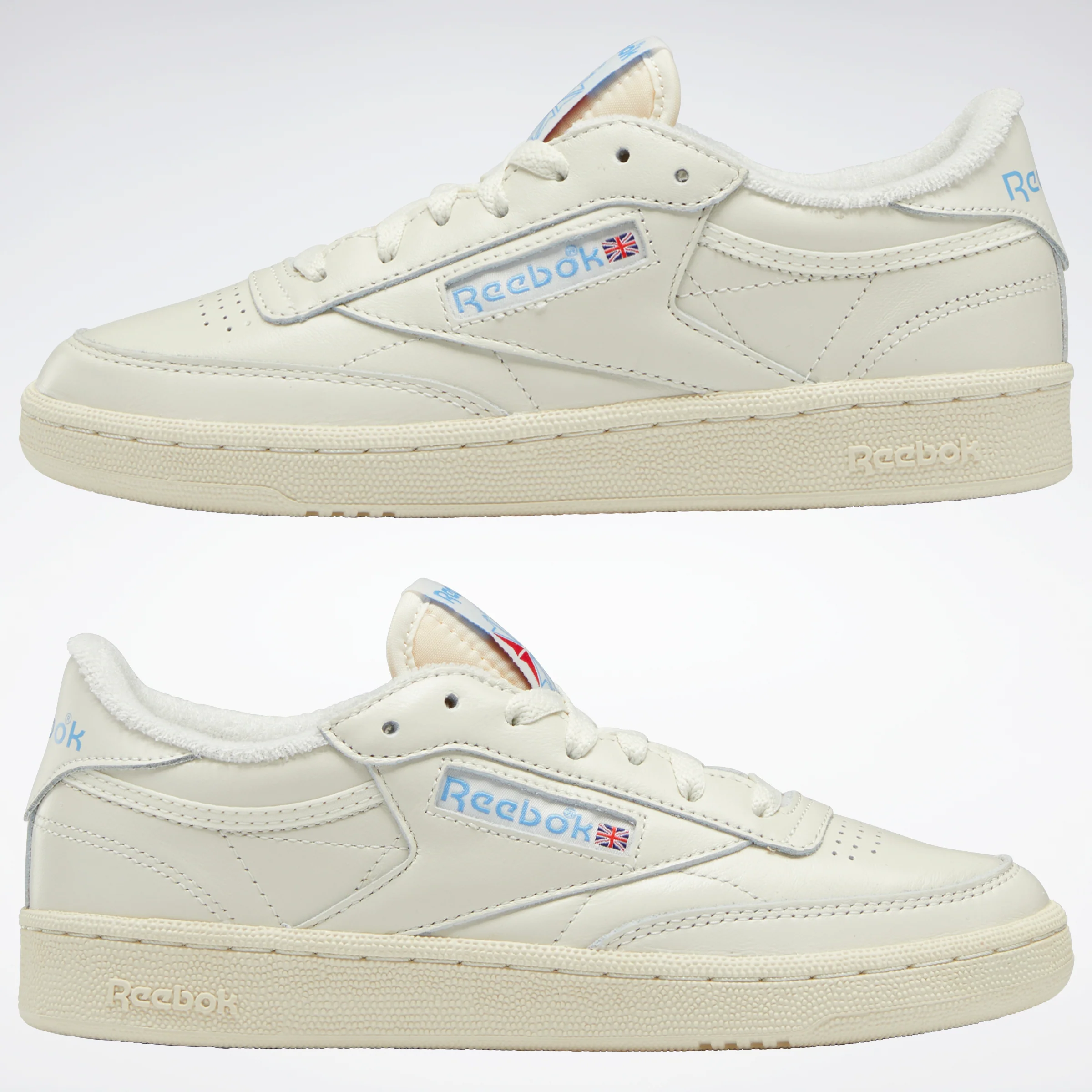 Reebok Footwear Women Club C 85 Vintage Shoes Chalk/Alabas/Skyblu - Image 9