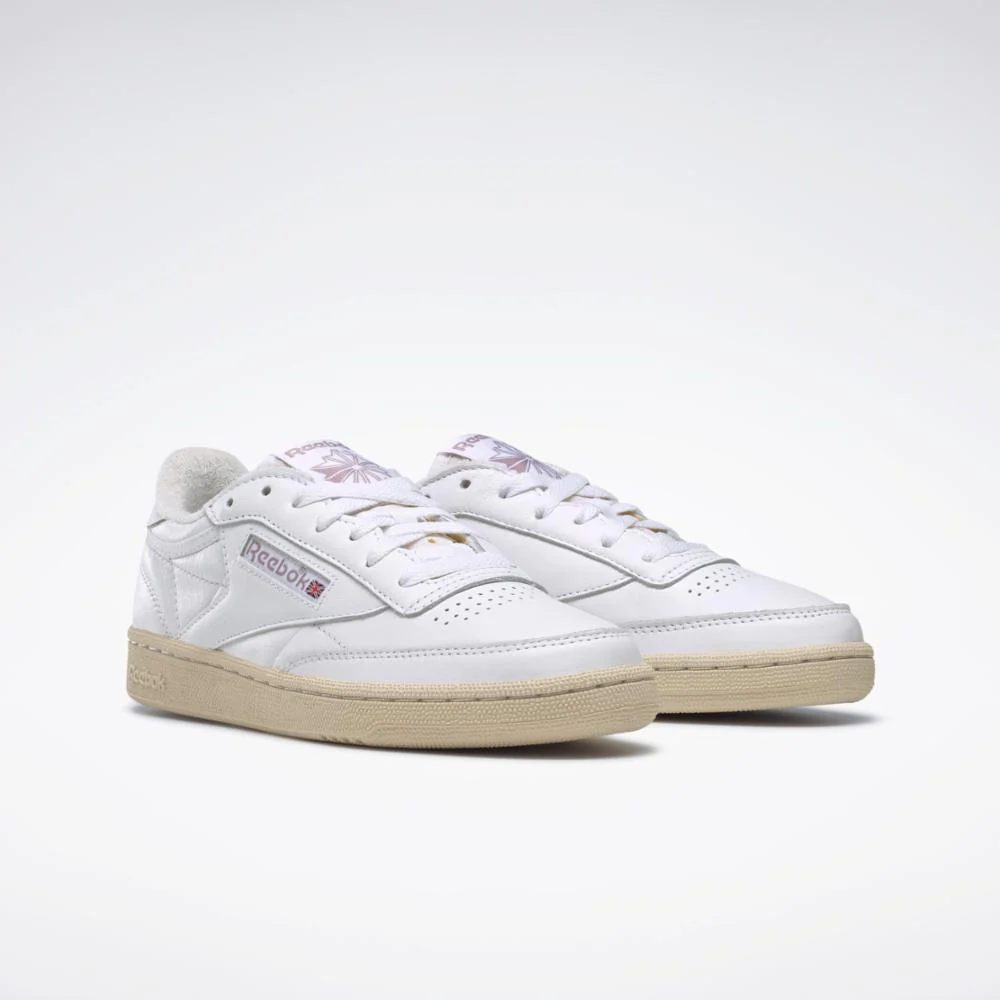 Reebok Footwear Women Club C 85 Vintage Shoes FTWR WHT/CHALK/INFUSED LILAC - Image 3