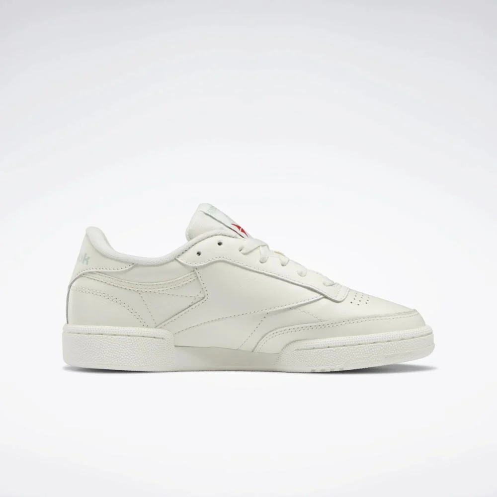 Reebok Footwear Women Club C 85 Women's Shoes CHALK/CHALK/LIGHT SAGE - Image 2