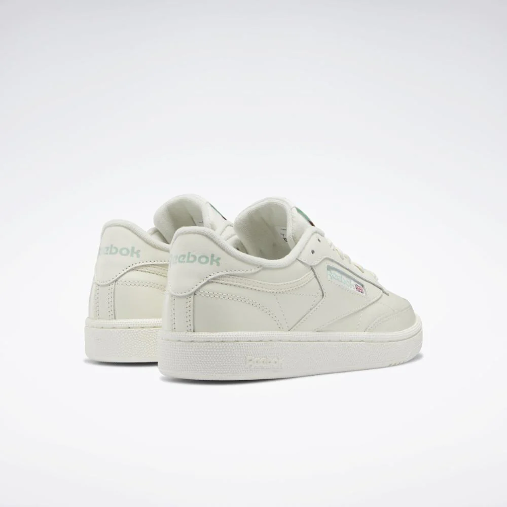 Reebok Footwear Women Club C 85 Women's Shoes CHALK/CHALK/LIGHT SAGE - Image 4