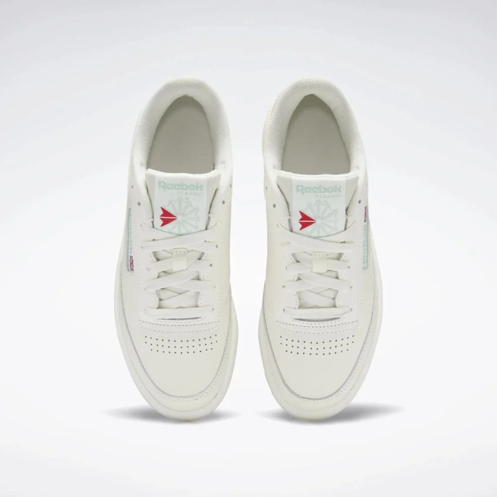 Reebok Footwear Women Club C 85 Women's Shoes CHALK/CHALK/LIGHT SAGE - Image 6