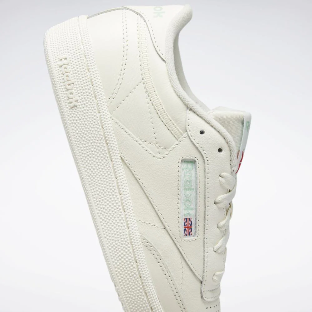 Reebok Footwear Women Club C 85 Women's Shoes CHALK/CHALK/LIGHT SAGE - Image 7