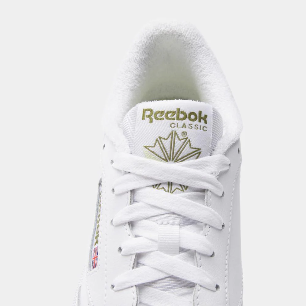 Reebok Footwear Women Club C 85 Women's Shoes WHT/WHT/CITRUS GLOW - Image 6