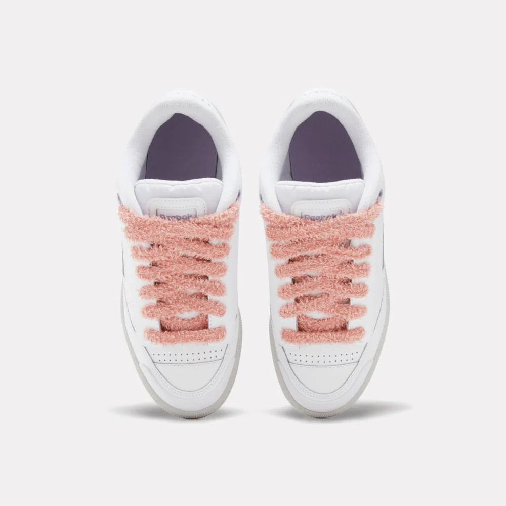 Reebok Footwear Women Club C Bulc Shoes WHITE/WHITE/DUSKPURPLE - Image 5