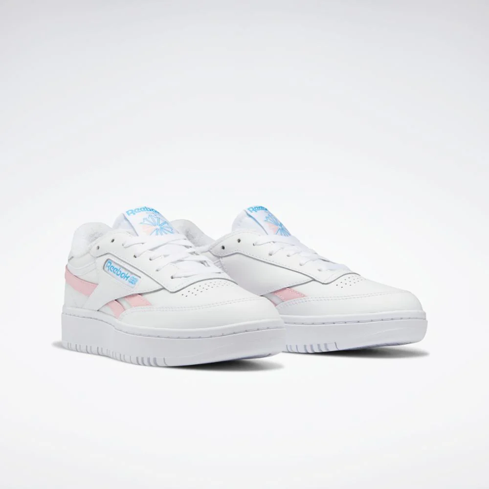 Reebok Footwear Women Club C Double Revenge FTWWHT/PNKGLW/RADAQU - Image 3