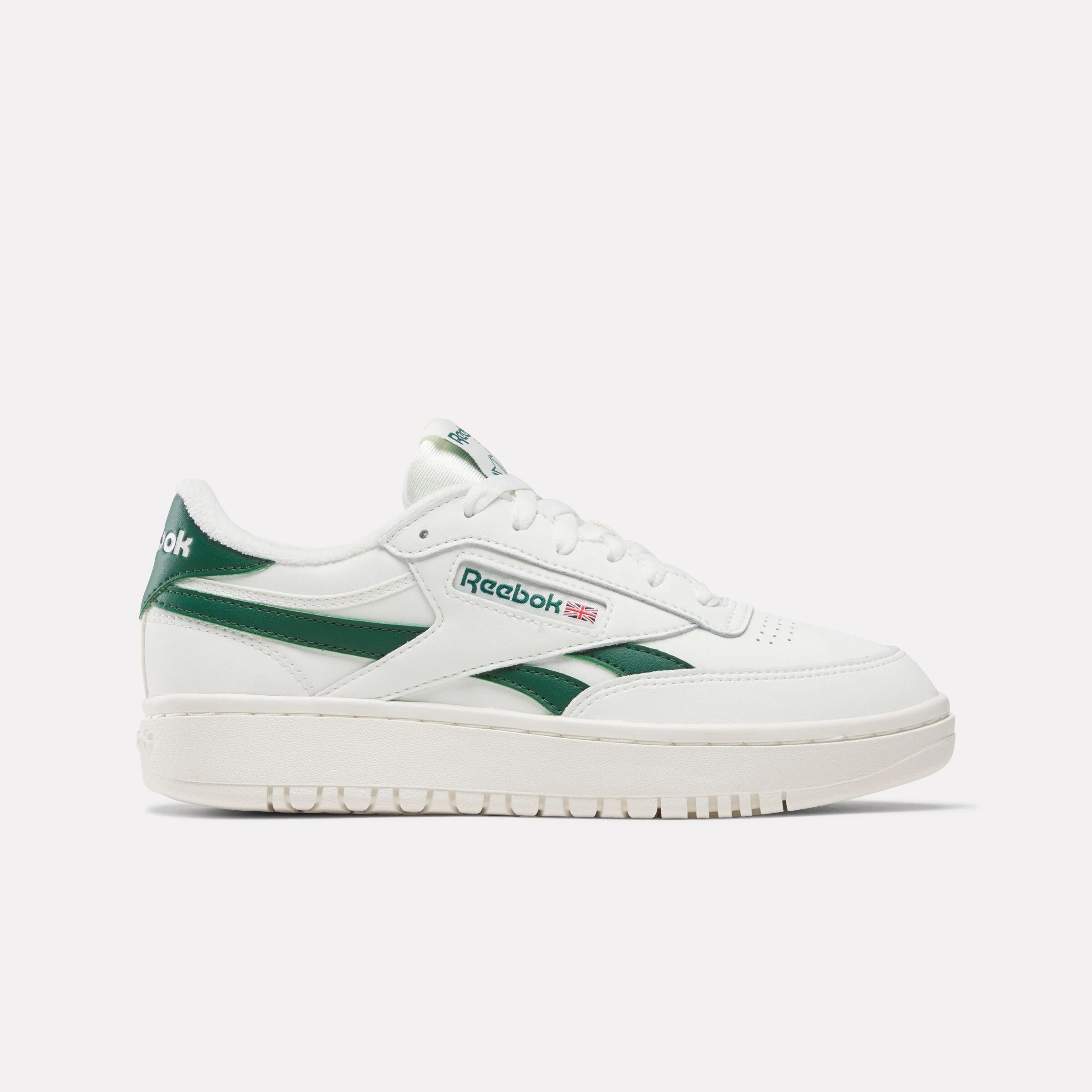 Reebok Footwear Women Club C Double Revenge Shoes CHALK/CHALK/DARKGREEN