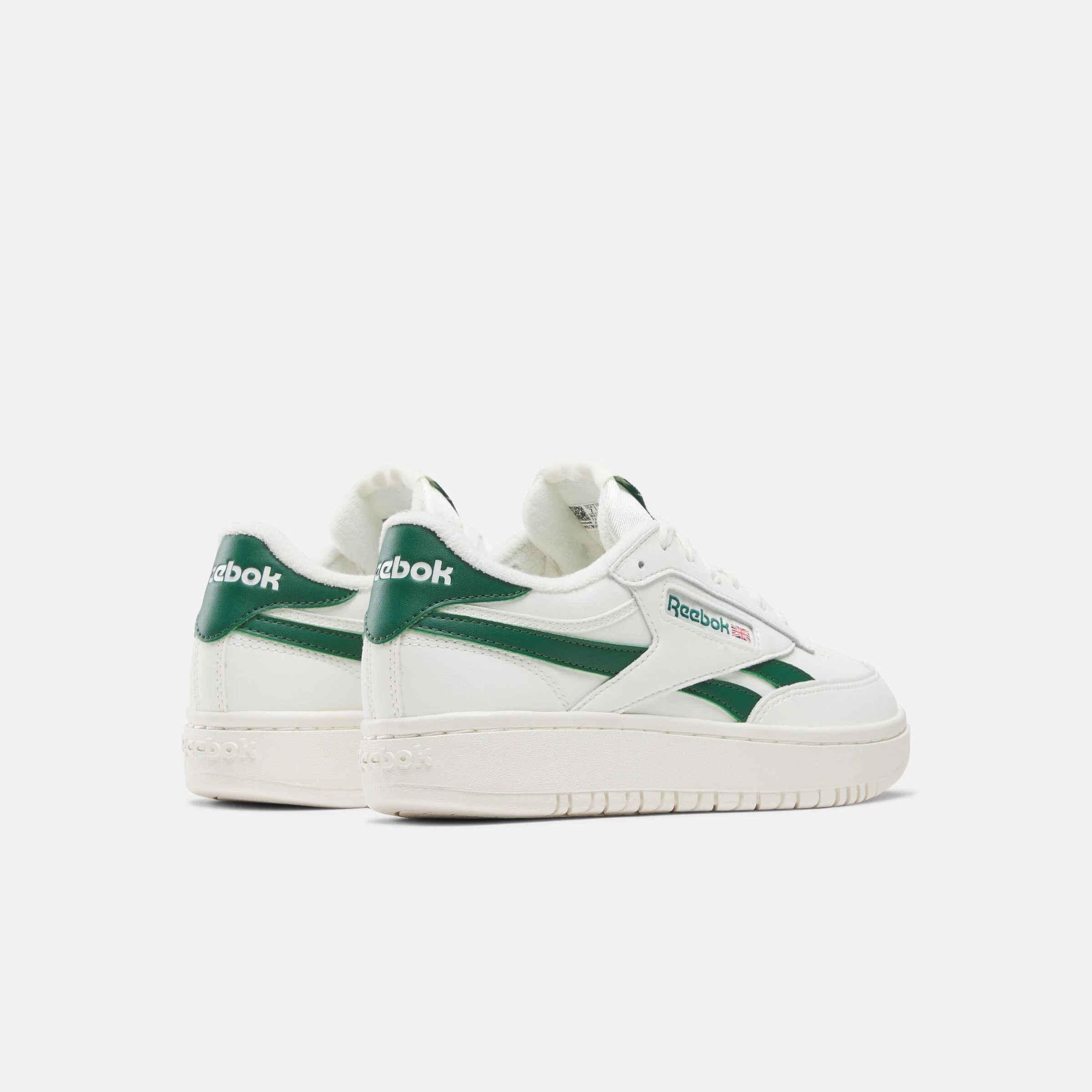 Reebok Footwear Women Club C Double Revenge Shoes CHALK/CHALK/DARKGREEN - Image 3