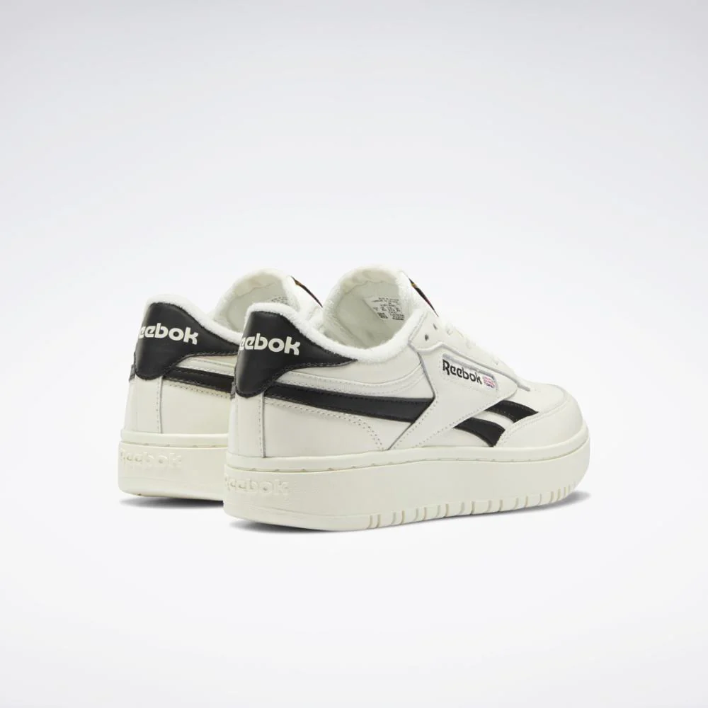 Reebok Footwear Women Club C Double Women's Shoes CHALK/CORE BLK/CHALK - Image 4