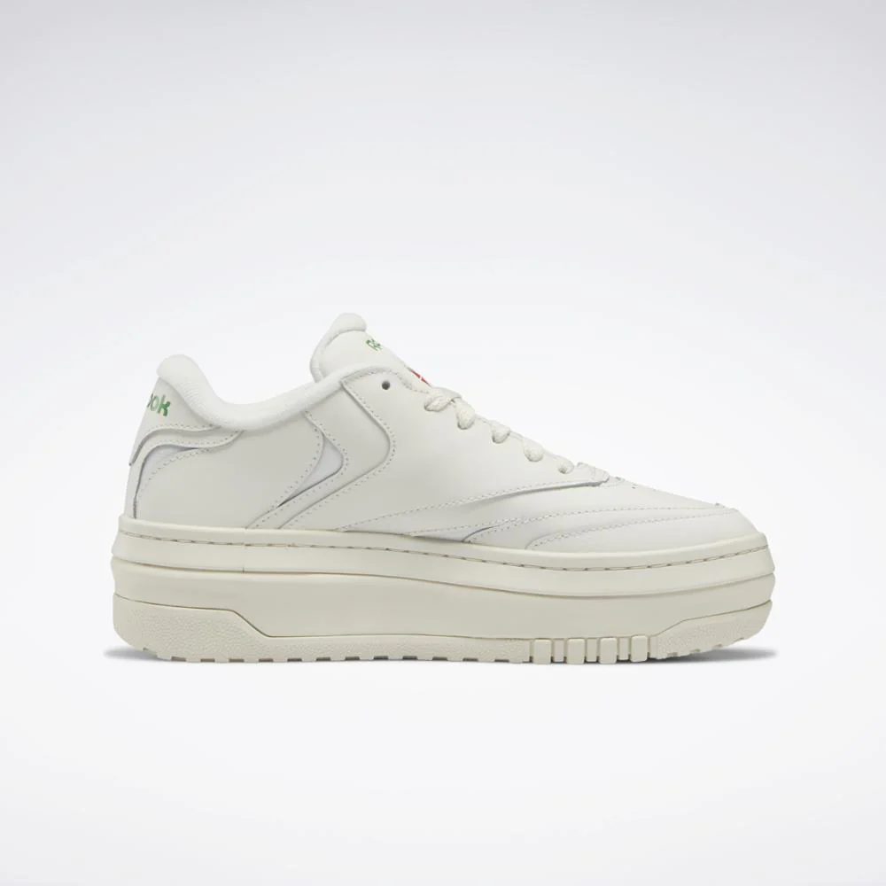 Reebok Footwear Women Club C Extra Shoes CHALK/CHALK/GLEN GREEN - Image 3
