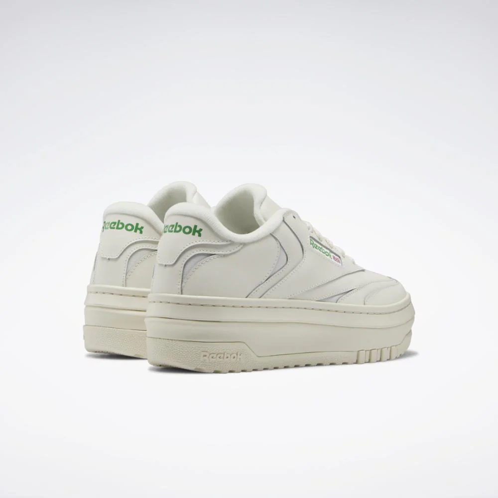 Reebok Footwear Women Club C Extra Shoes CHALK/CHALK/GLEN GREEN - Image 4