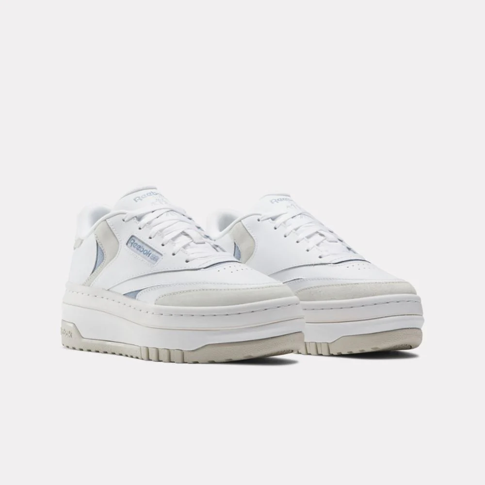 Reebok Footwear Women Club C Extra Shoes WHITE/VINTAGE BLUE/MOONSTONE - Image 2