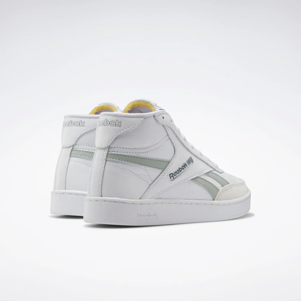 Reebok Footwear Women Club C Form Hi Shoes FTWWHT/SEASPR/CHLGRN - Image 4