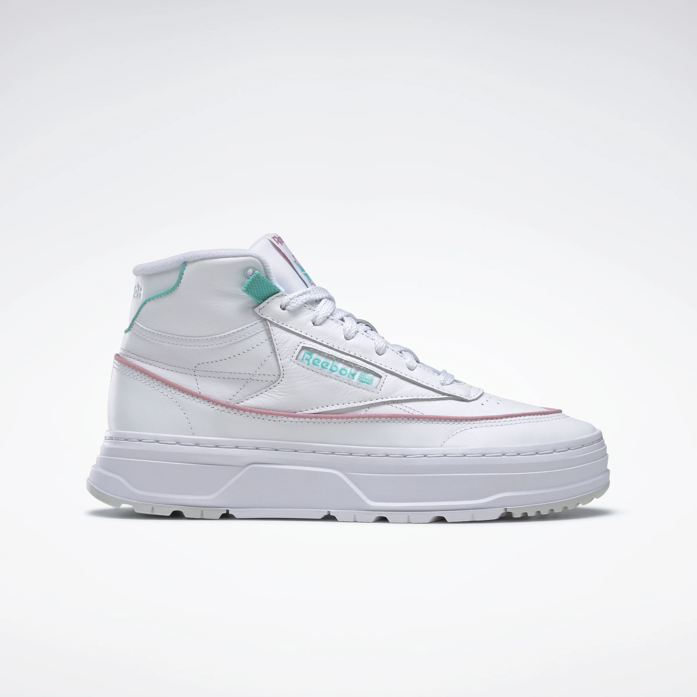 Reebok Footwear Women Club C Geo Mid Shoes Ftwwht/Inflil/Seclte