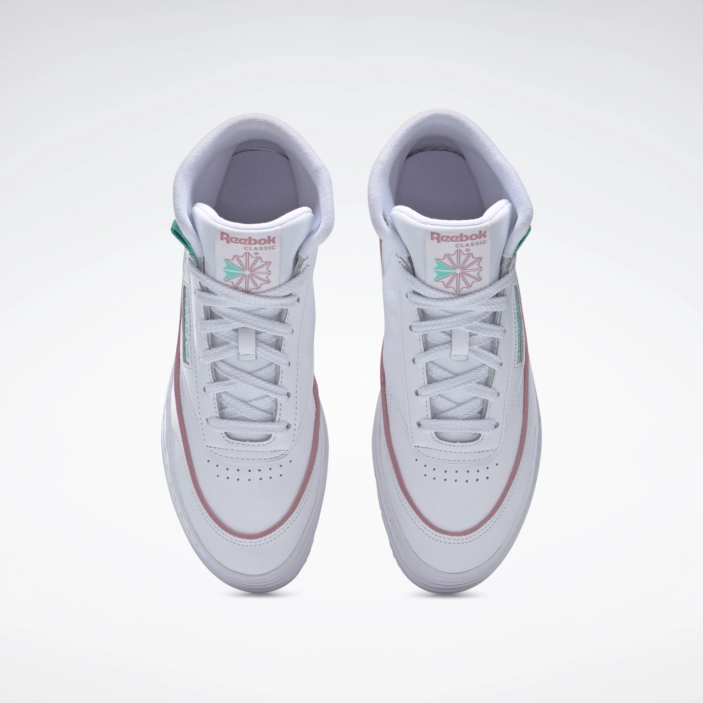 Reebok Footwear Women Club C Geo Mid Shoes Ftwwht/Inflil/Seclte - Image 6