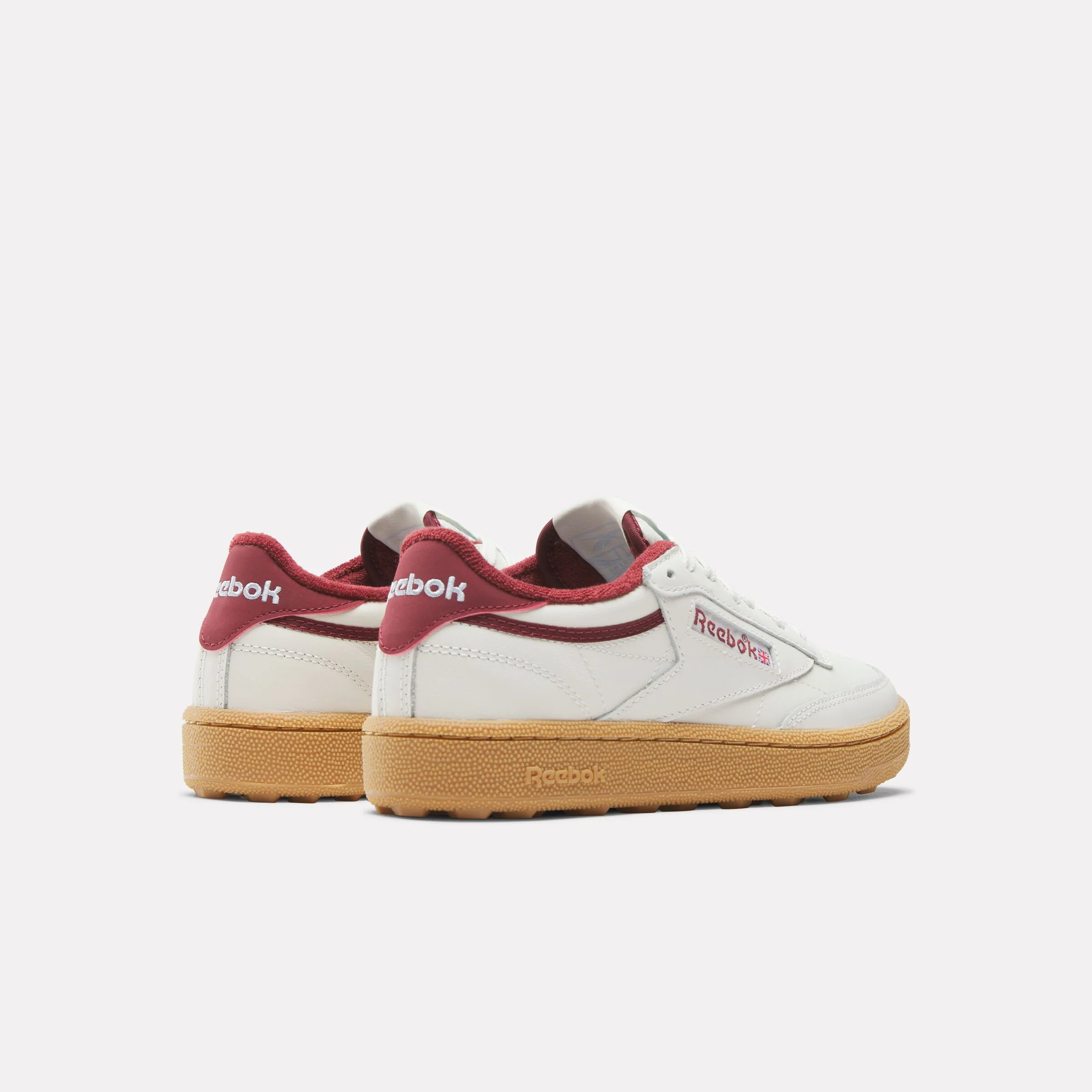 REEBOK FOOTWEAR WOMEN Club C Golf Shoes CHALK/CLASSIC BURGUNDY - Image 3