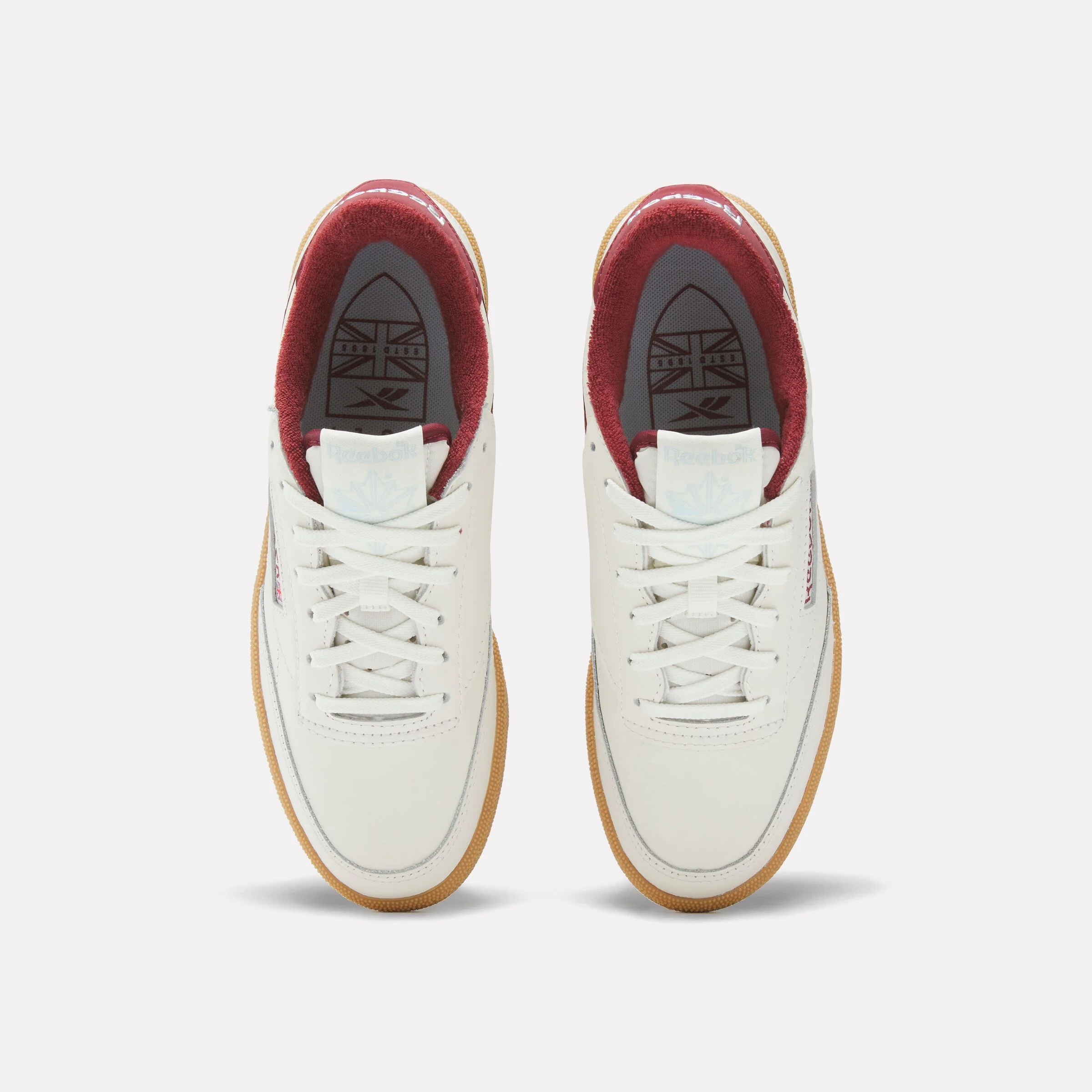 REEBOK FOOTWEAR WOMEN Club C Golf Shoes CHALK/CLASSIC BURGUNDY - Image 5